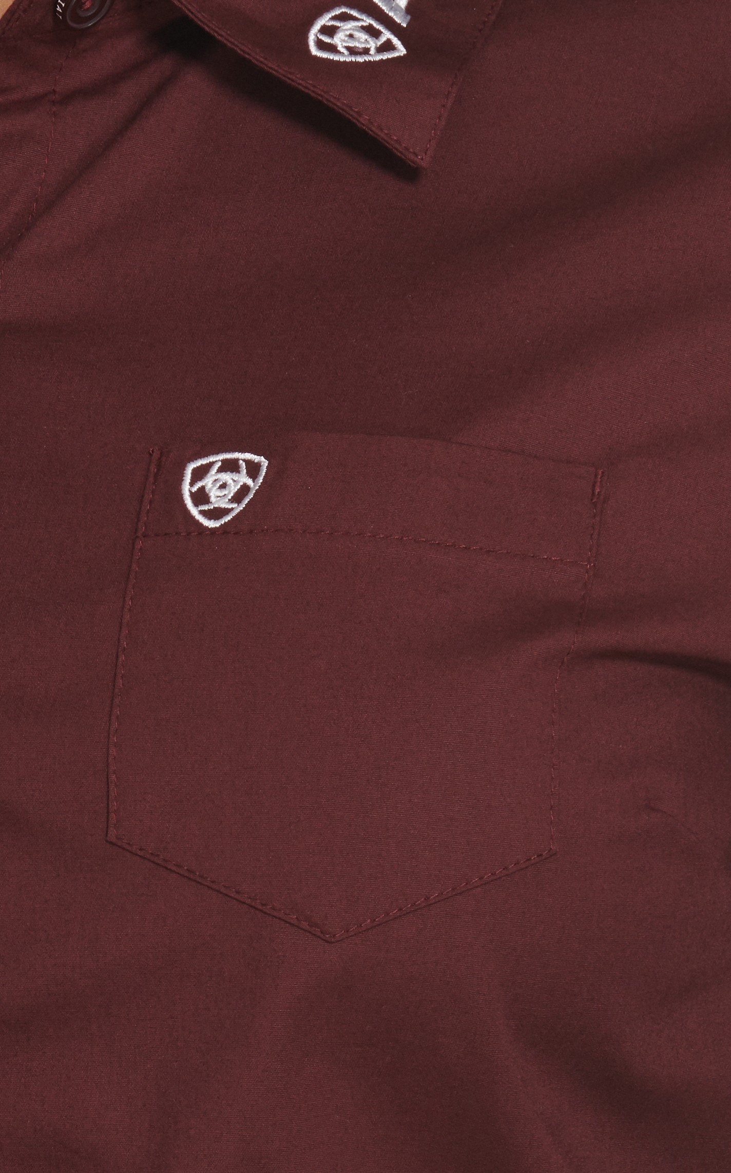 Ariat Women's Team Kirby Malbec with Embroidered Logos Long Sleeve Western Shirt - Image 1