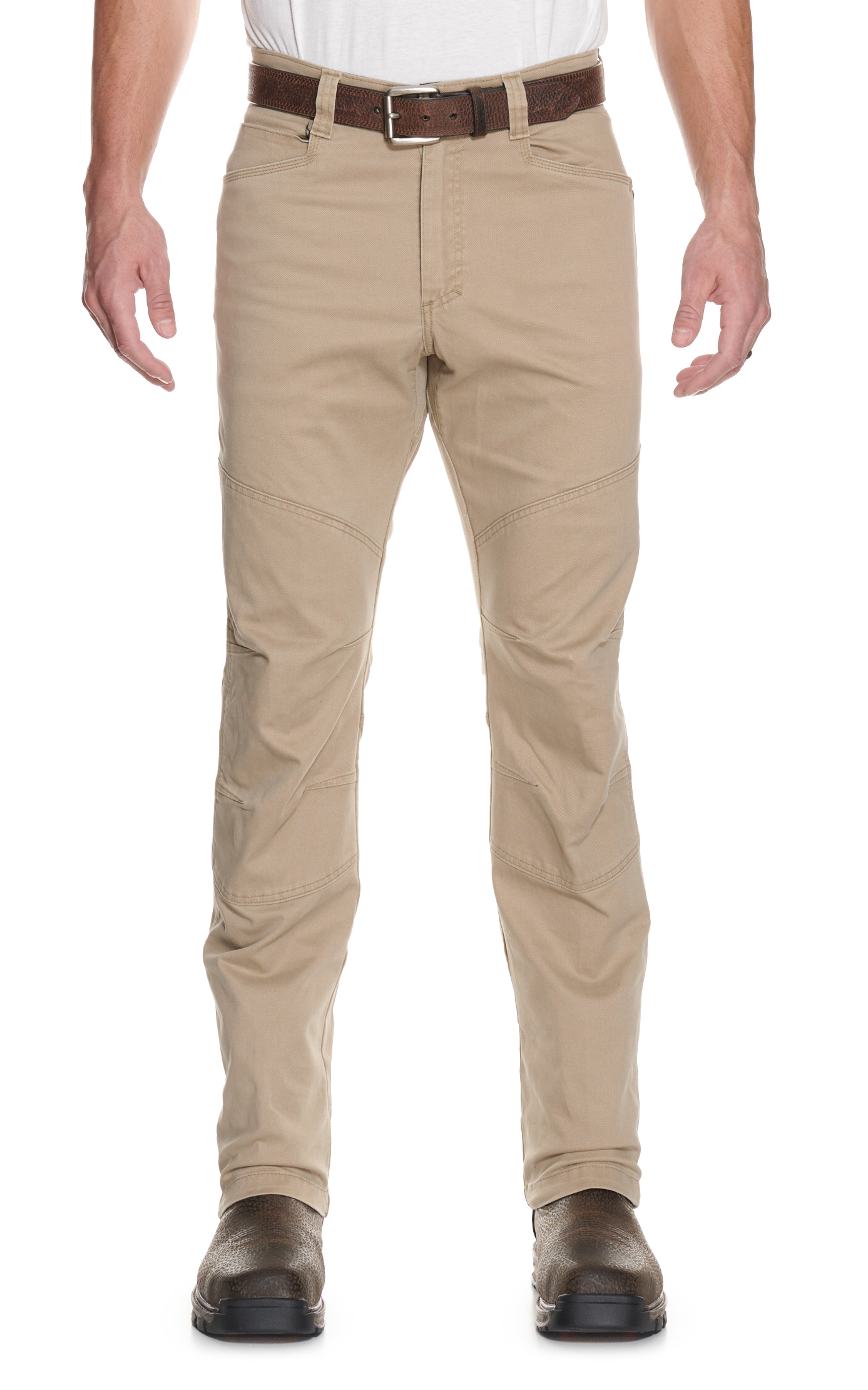ATG by Wrangler Men's Elmwood Khaki Mid Rise Straight Leg Reinforced Utility Pants - Image 1