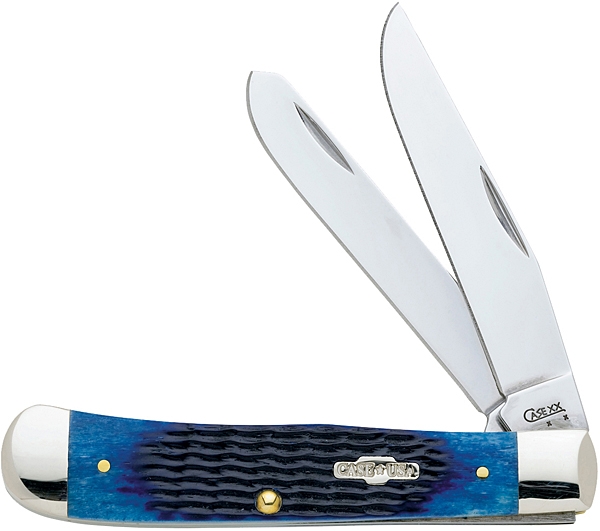 Case Knives Navy Blue Trapper Pocket Knife - Image 1