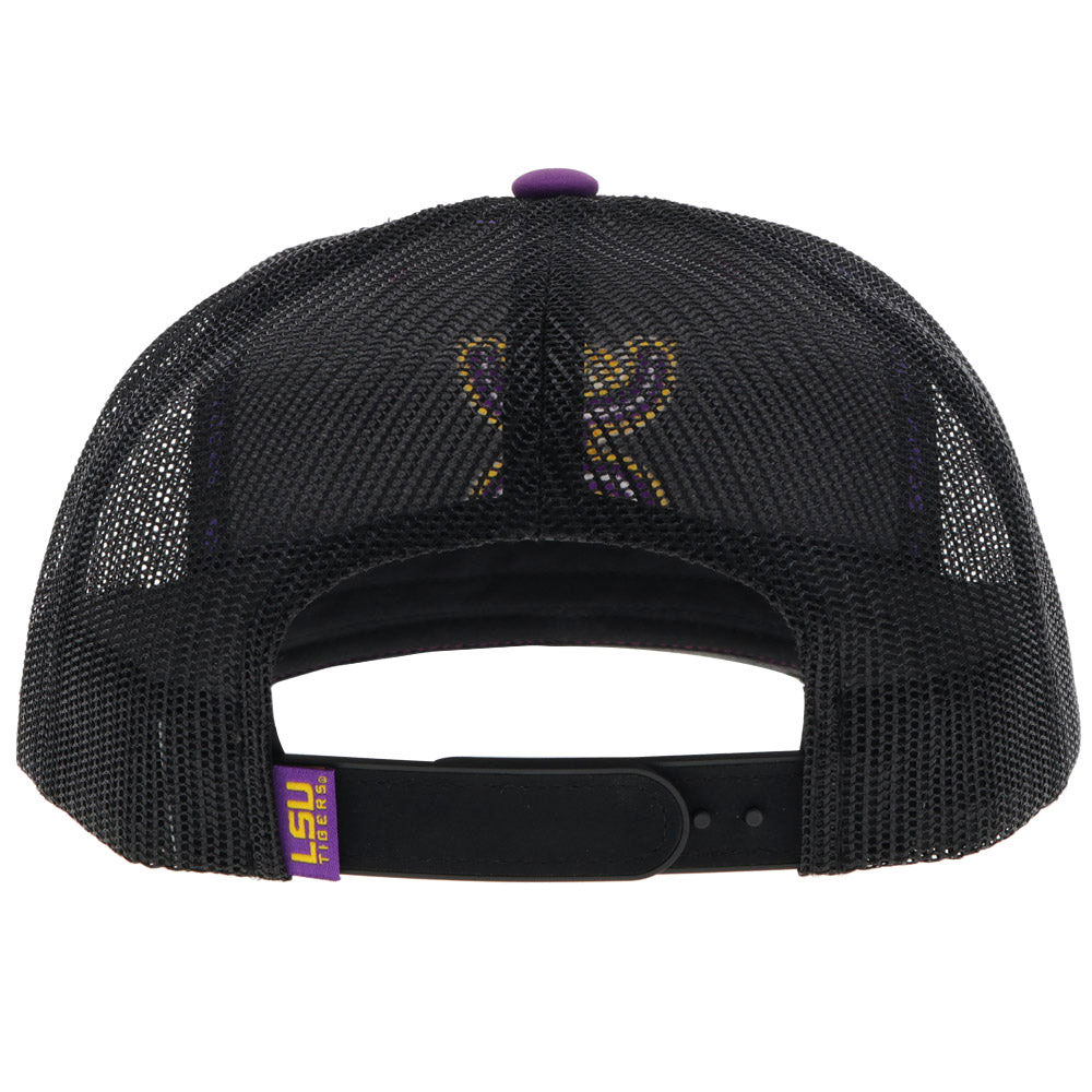 Hooey Collegiate Collection Purple & Black LSU Hands Up Embroidered Logo Cap - Image 1