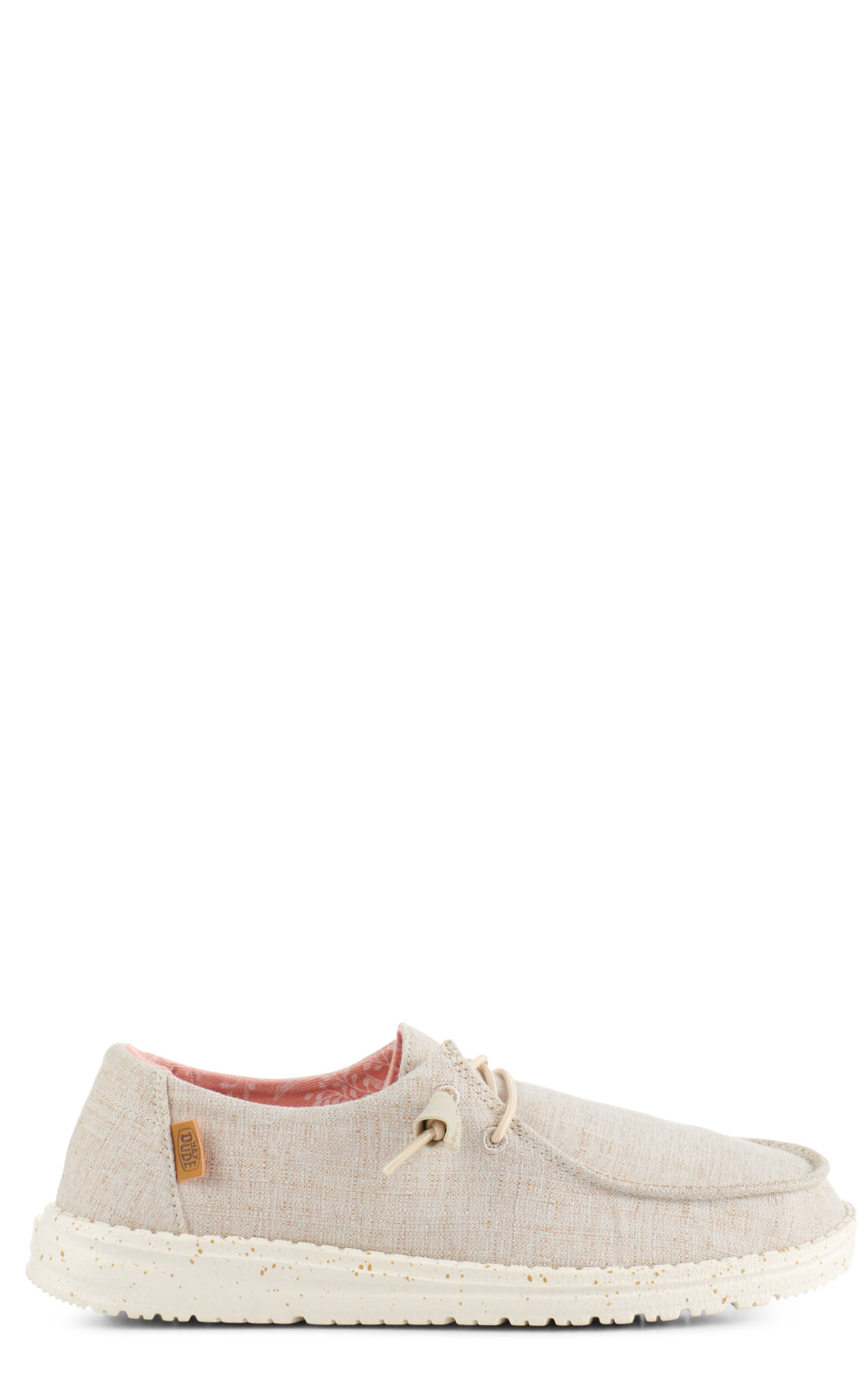 Hey Dude Women's Wendy Nut Chambray Moc Toe Lace Up Casual Shoes - Image 1