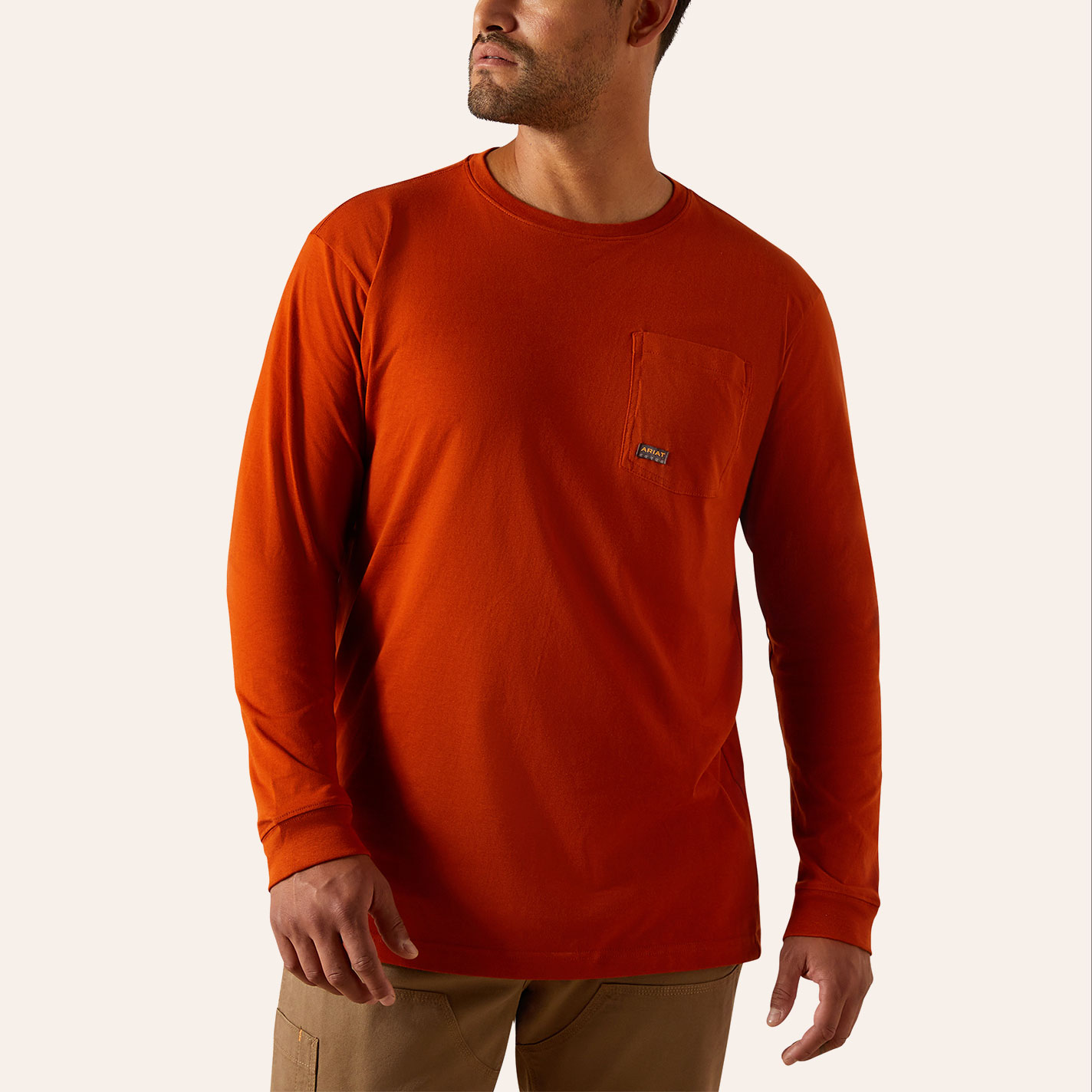 Ariat Men's Clay Rebar Cotton Work Hard Live Free Graphic T-Shirt - Image 1