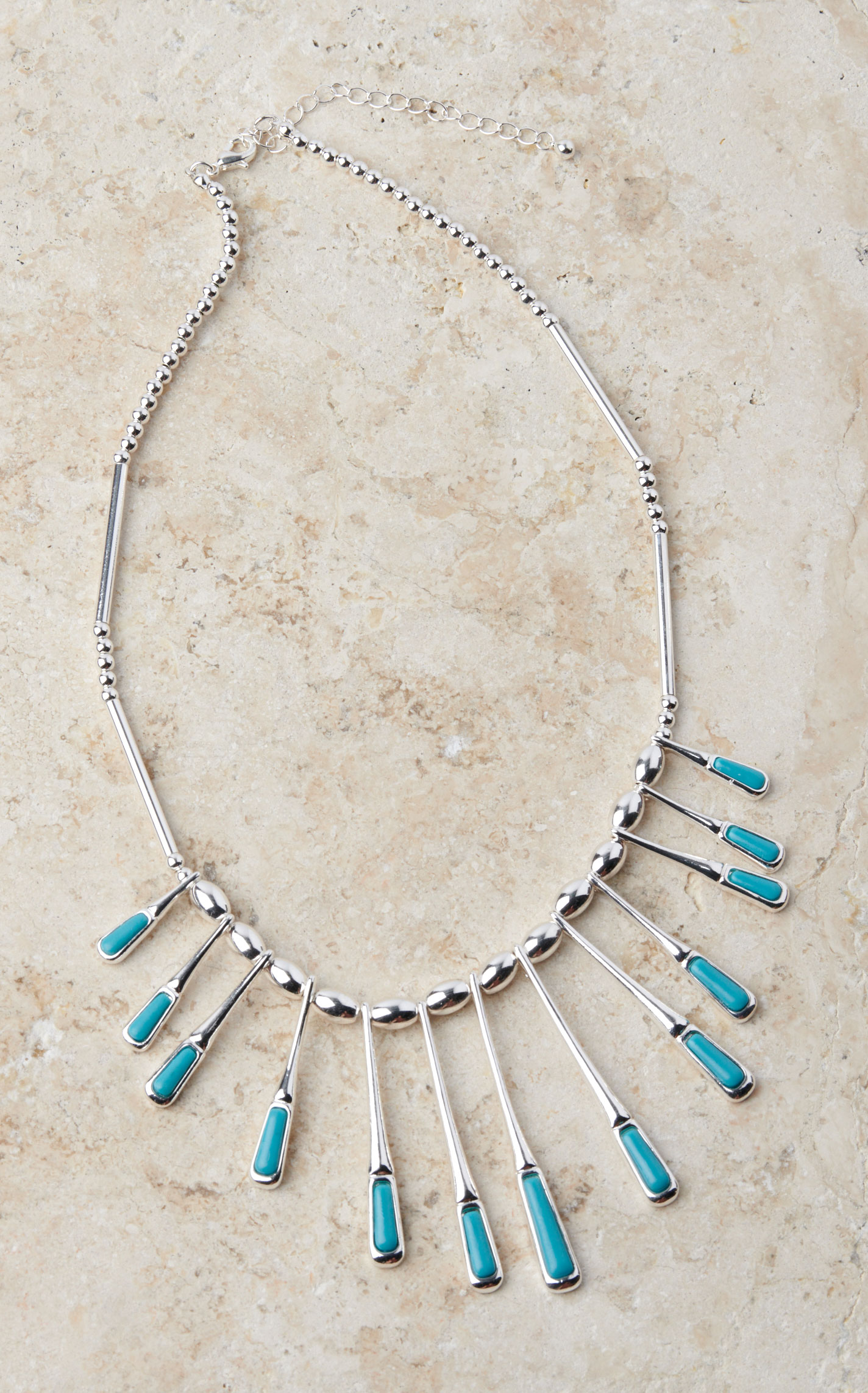 Silver Strike Silver Multi-Paddle & Turquoise Jewelry Set - Image 1