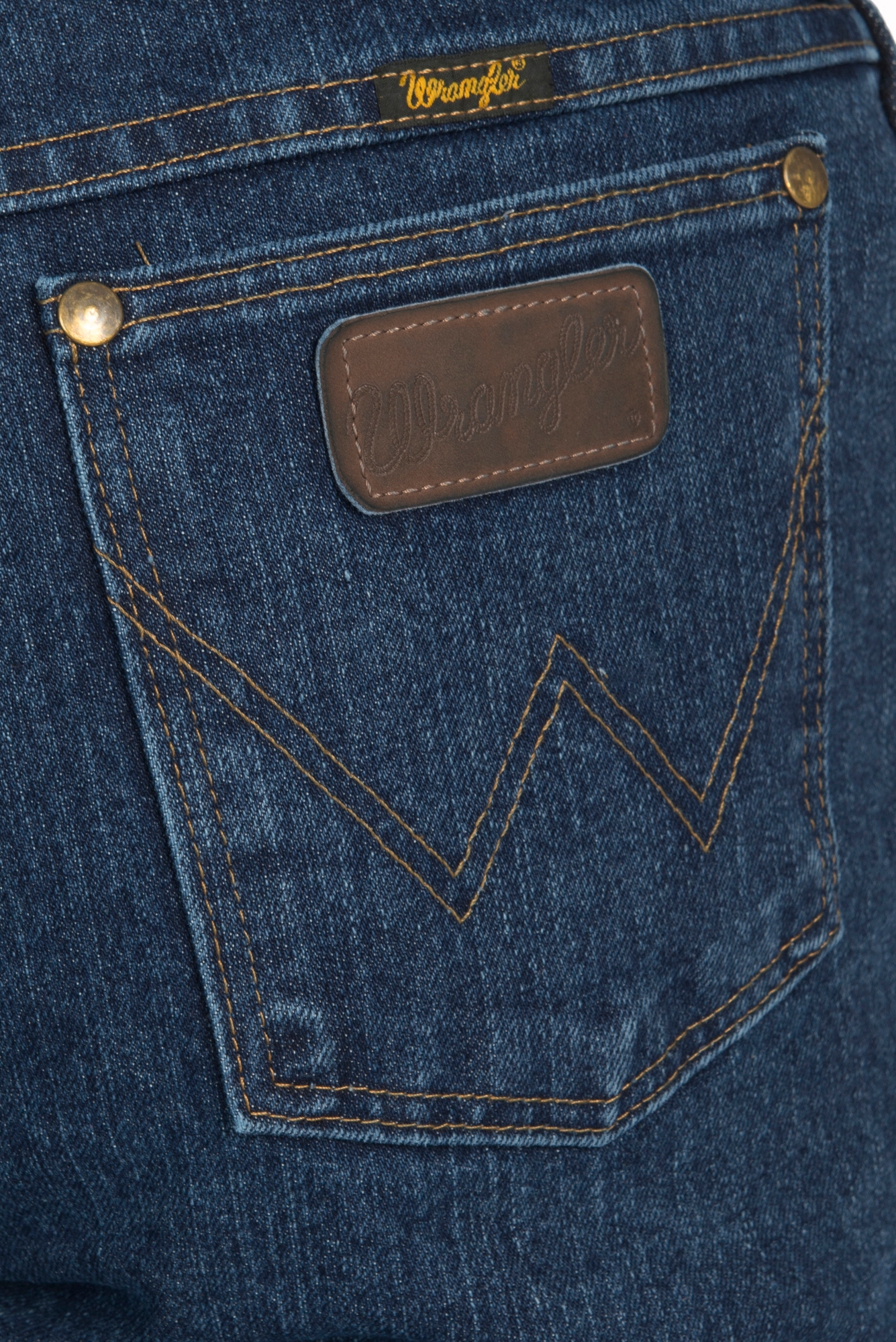 Wrangler Men's Advanced Comfort Cowboy Cut Mid Stone Wash Regular Fit Jean - Extended Sizes - Image 1