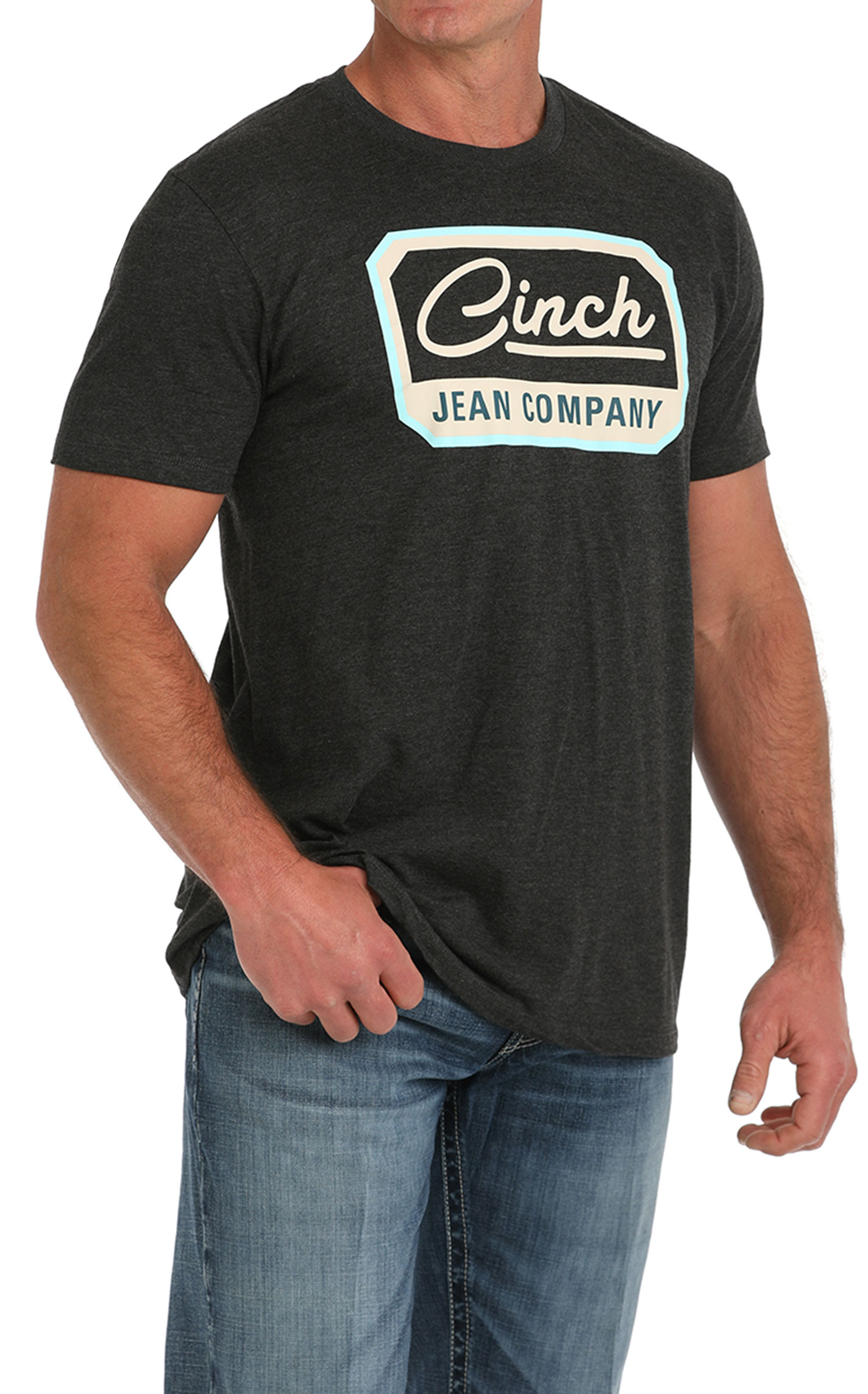 Cinch Men's Black Sky & Sand Logo Graphic T-Shirt - Image 1
