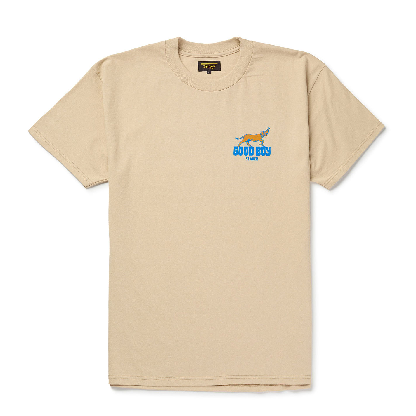 Seager Men's Tan Graphic Good Boy T-Shirt  - Image 1