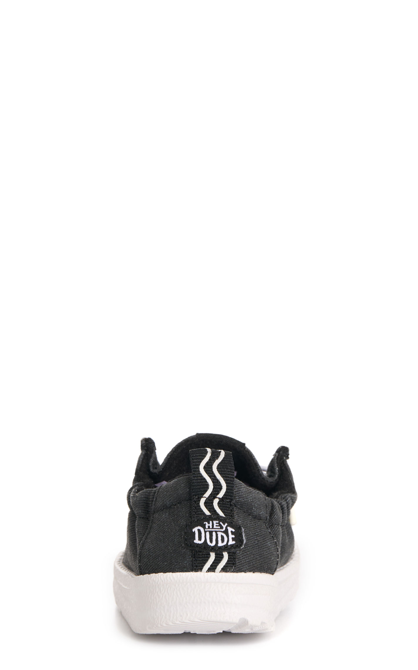 Hey Dude Infant Lil' Dudes Black Moc Toe Casual Shoes - Image 1