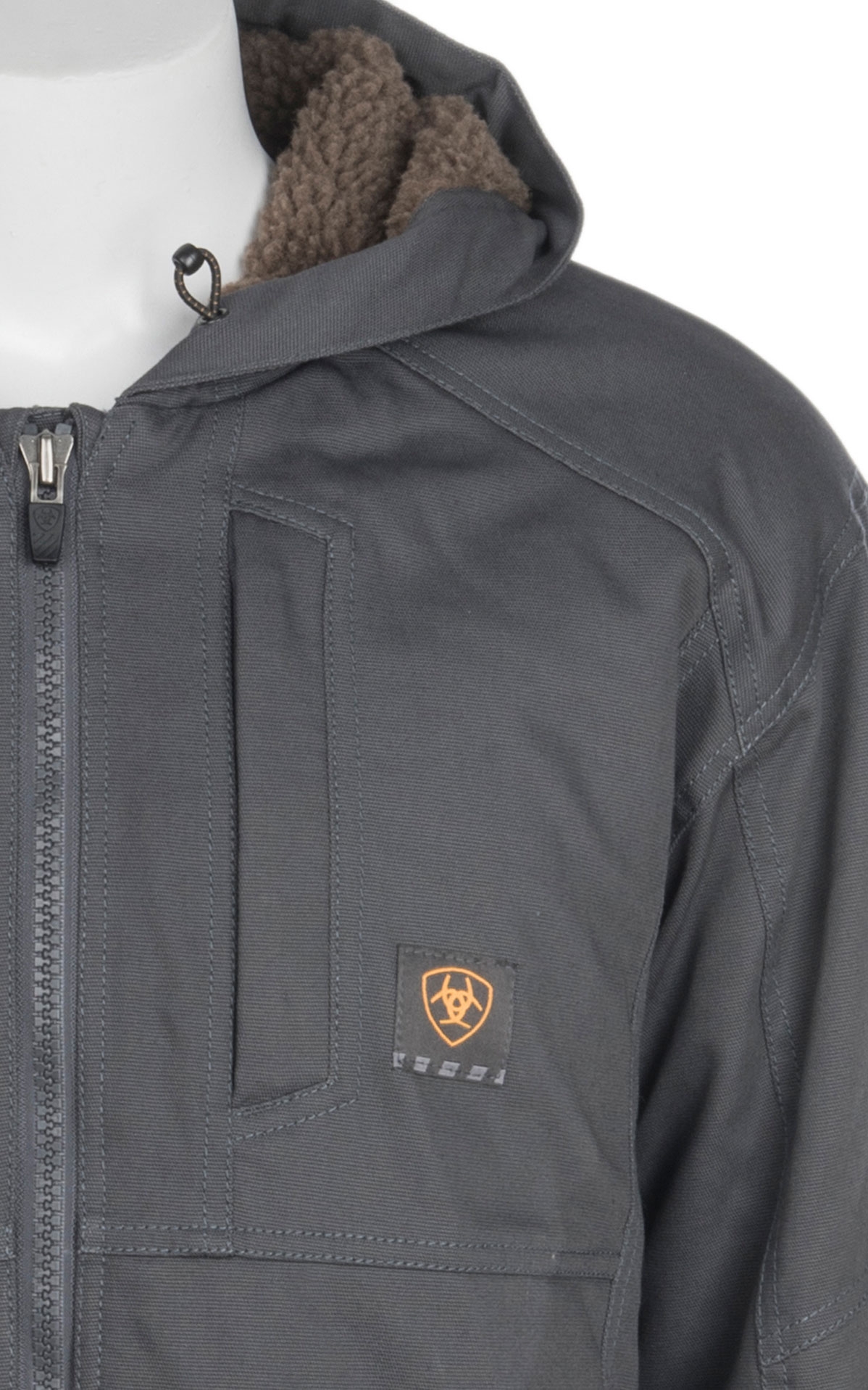 Ariat Men's Rebar DuraCanvas Hooded Jacket - Image 1