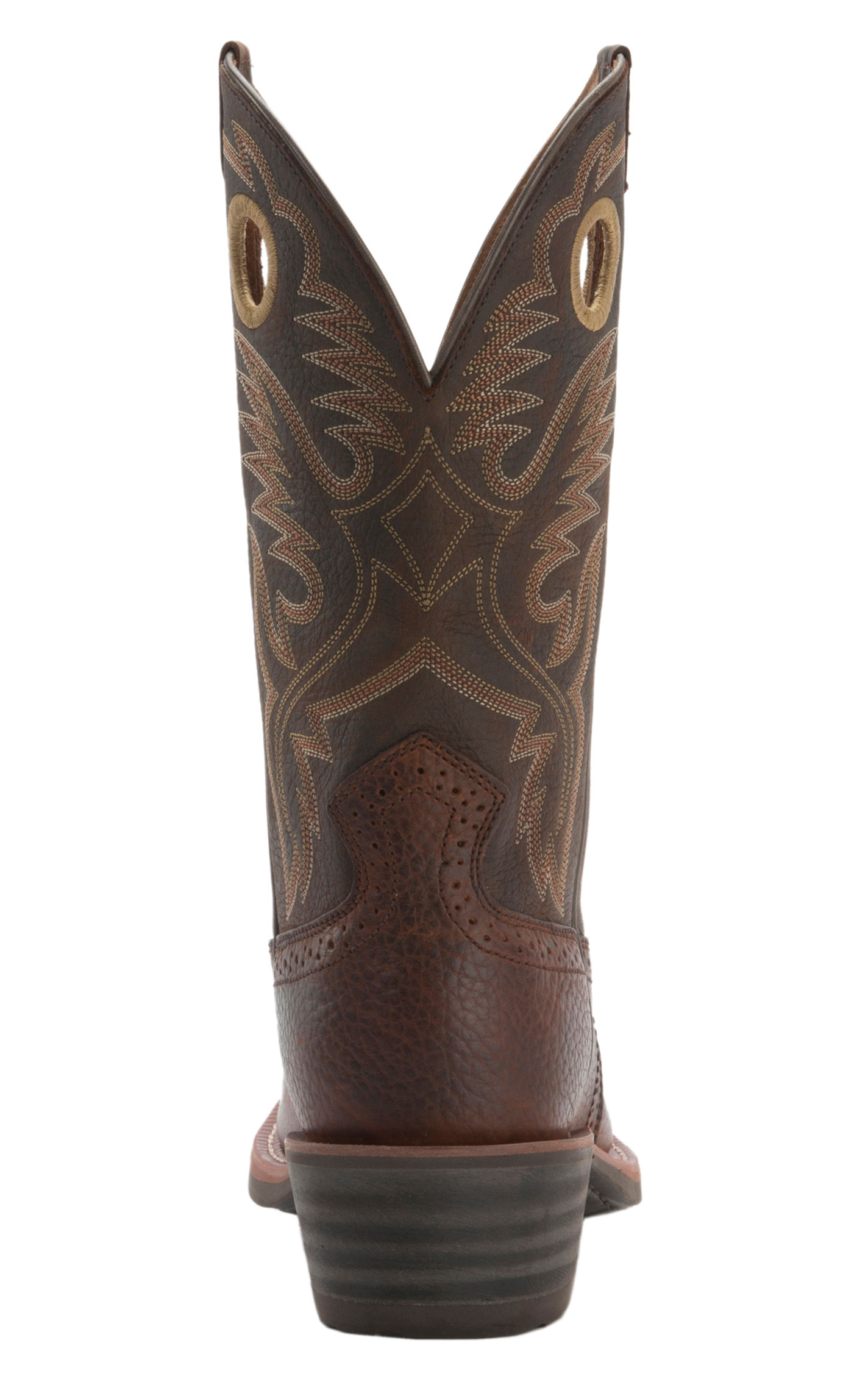 Ariat Men's Heritage Roughstock Oiled Brown Rowdy Square Toe Cowboy Boots - Image 1
