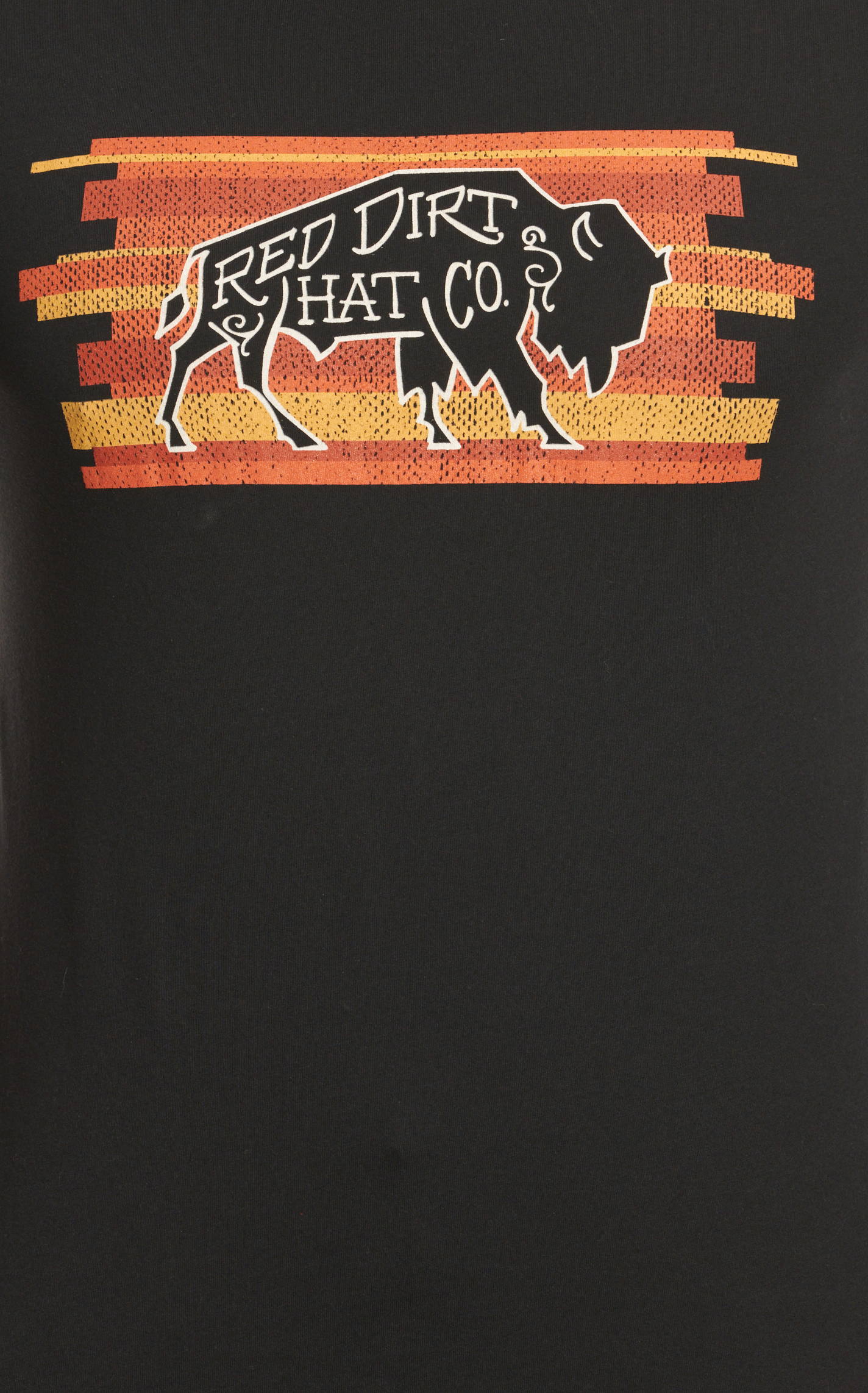 Red Dirt Hat Co. Men's Black Buddy Logo Graphic T-Shirt - Image 1