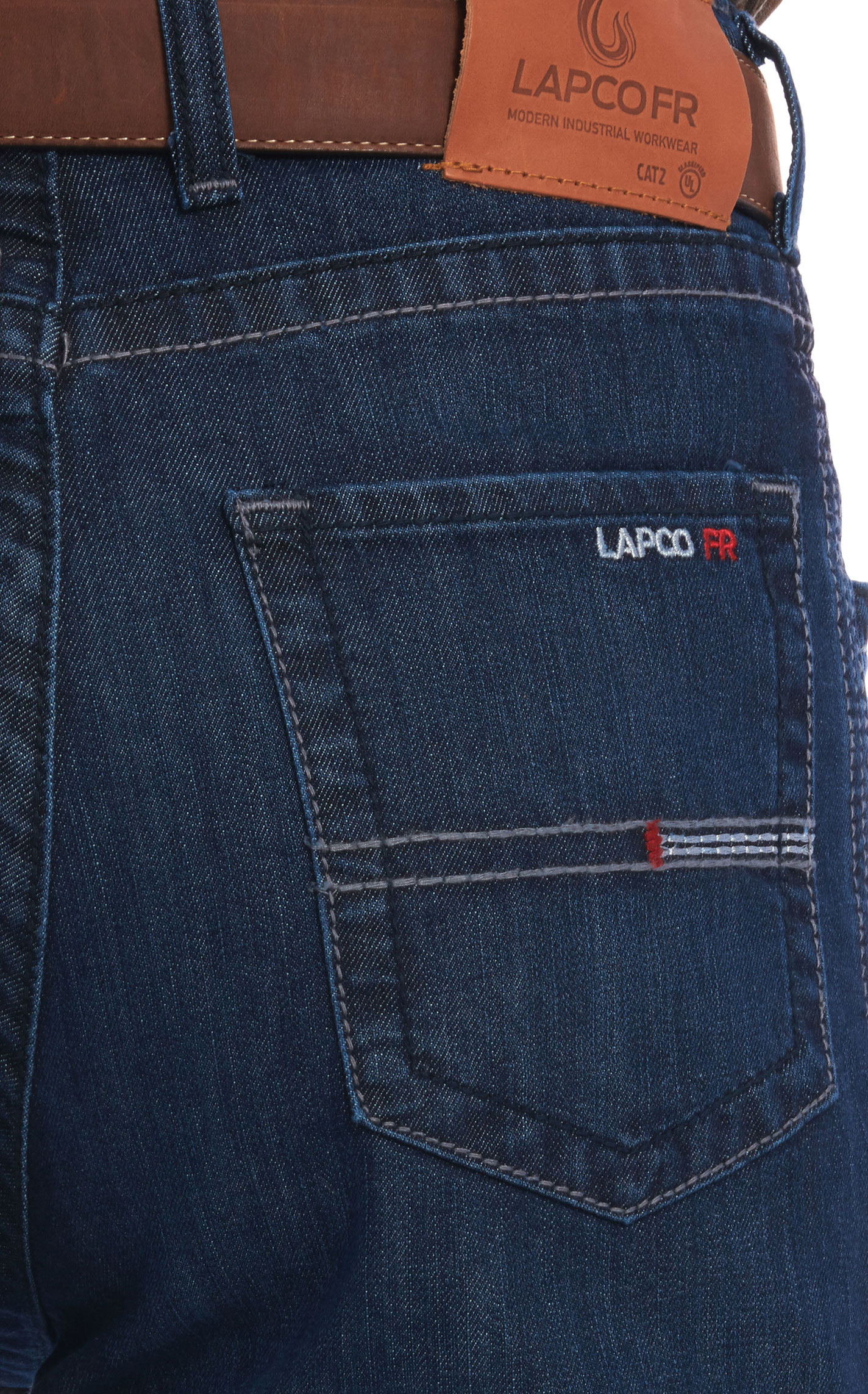 LAPCO Men's FR Comfort Flex 11oz. Cotton Blend Work Jeans - Image 1