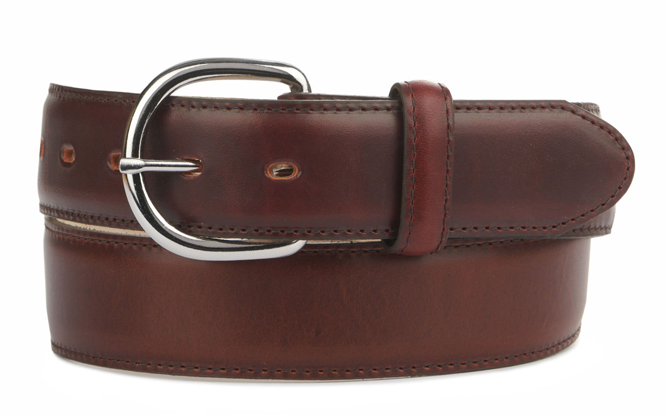 Justin Classic Oiled Brown Western Belt - Image 1