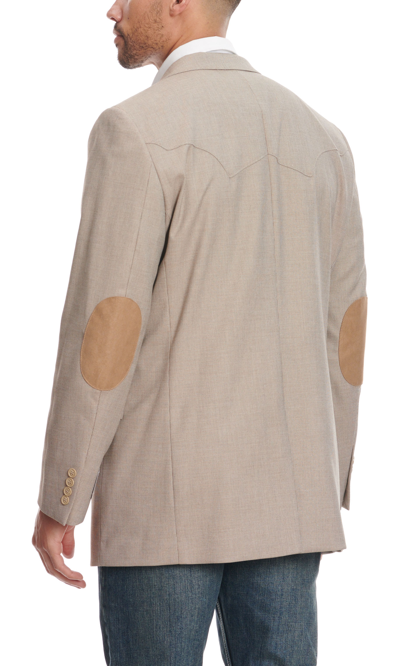 Red Sky Men's Coffee Two Button Western Sport Coat - Image 3