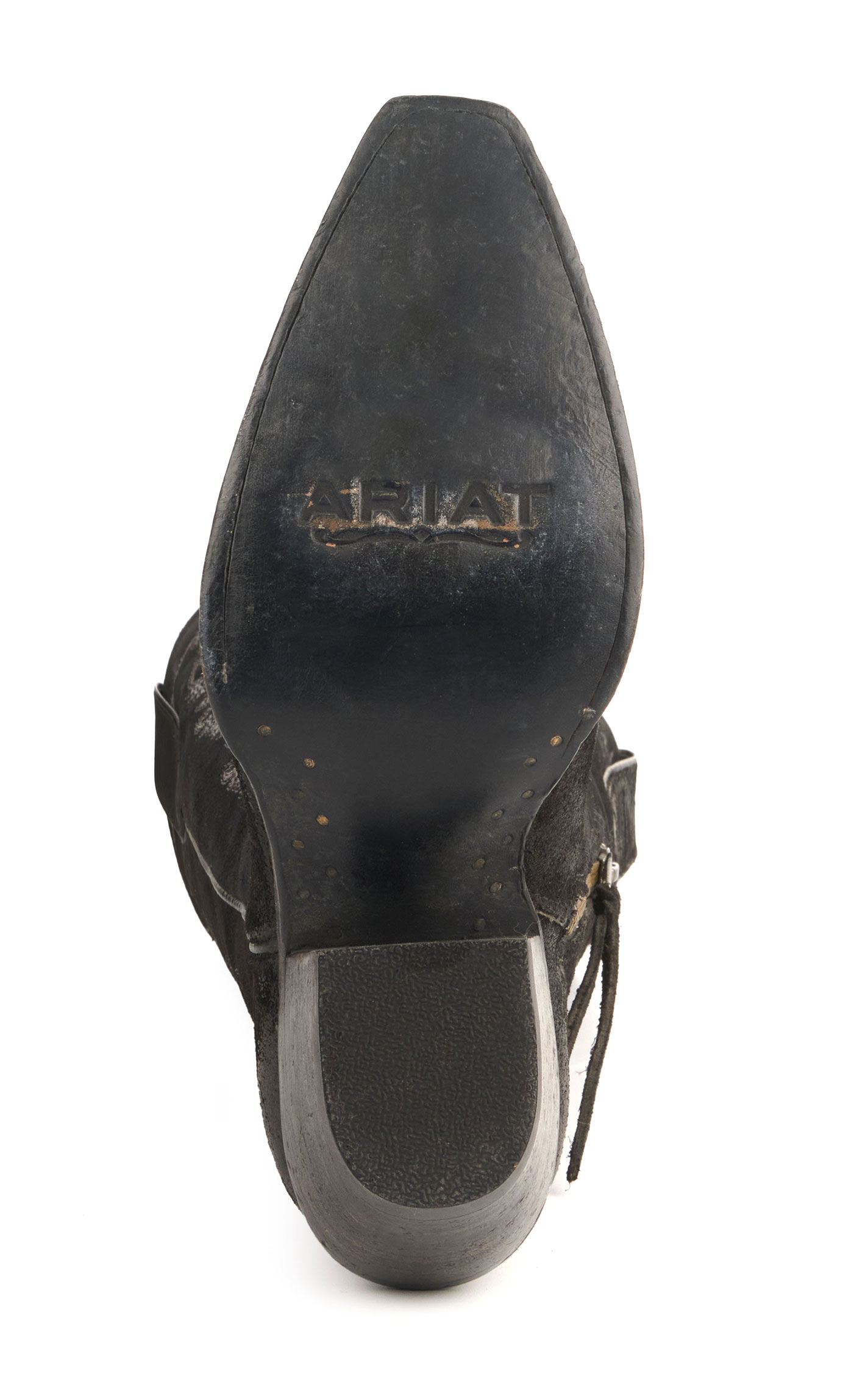 Ariat Women's Laramie Black Suede StretchFit Snip Toe Tall Cowboy Boots - Image 1