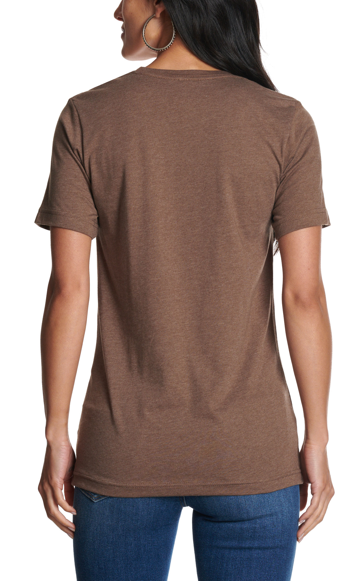 Spirit to a Tee Women's Brown Boot Stitch Graphic T-Shirt - Image 2
