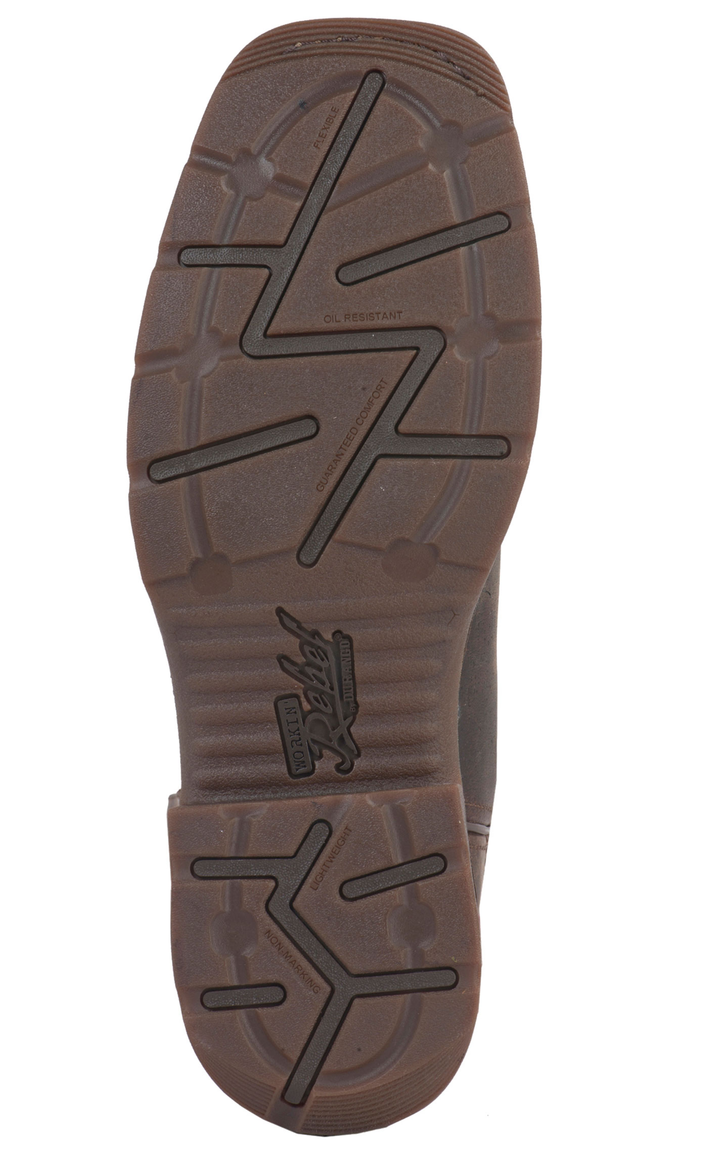 Durango Men's Rebel Distressed Brown and American Flag Square Steel Toe Work Boot - Image 1