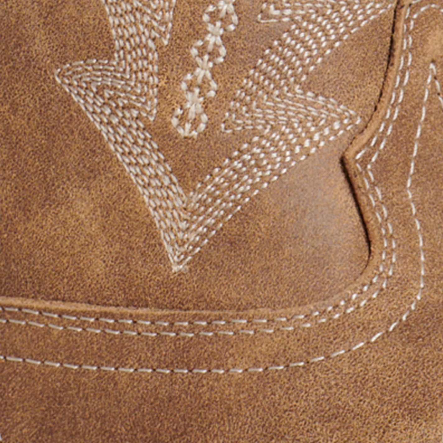 Laredo Women’s Cheyanne Tan with Fancy Stitch Wide Square Toe Cowboy Boots - Image 1