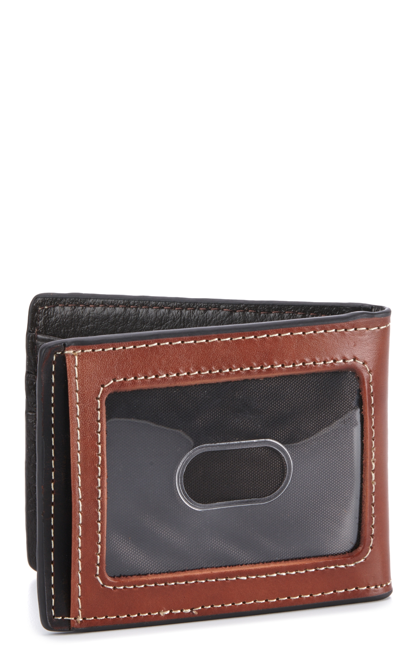Nocona Brown Tooled Bottle Opener Money Clip Wallet - Image 1