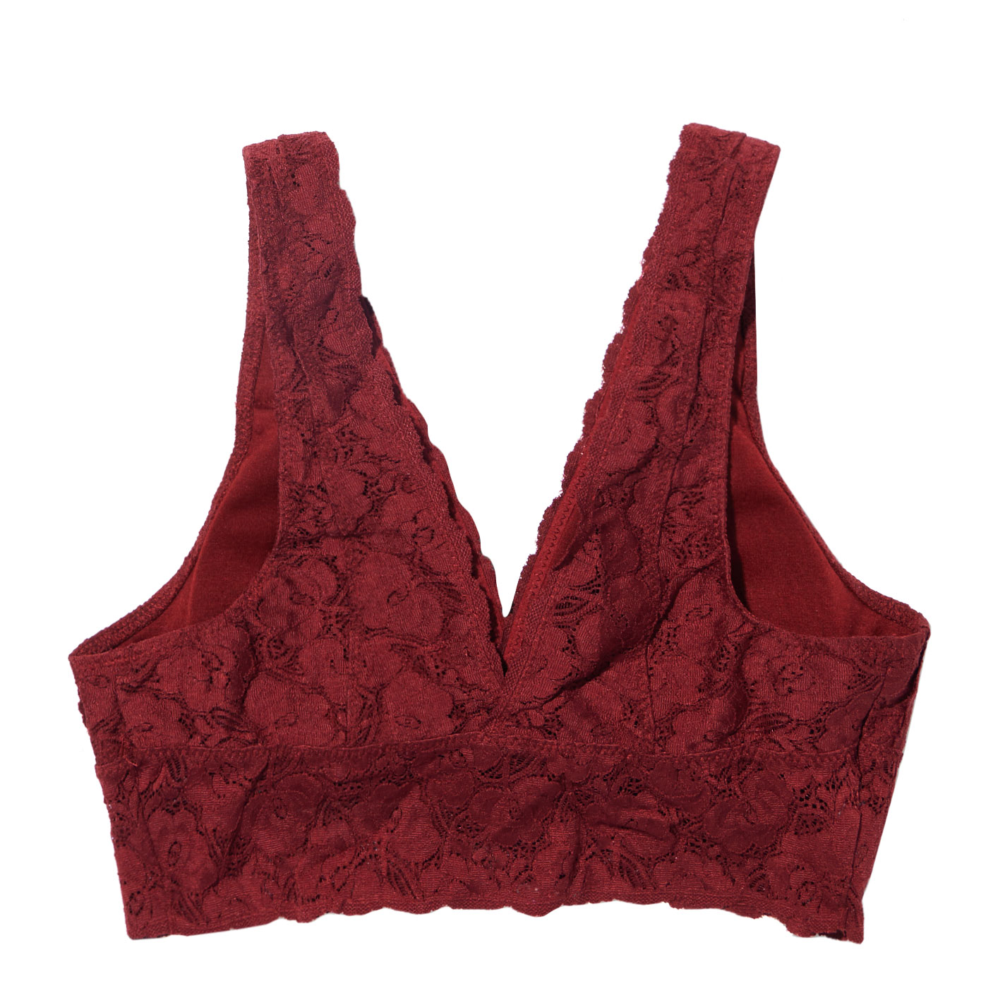 Wishlist Deep Red Lace Wide Strap Bralette - Image 1