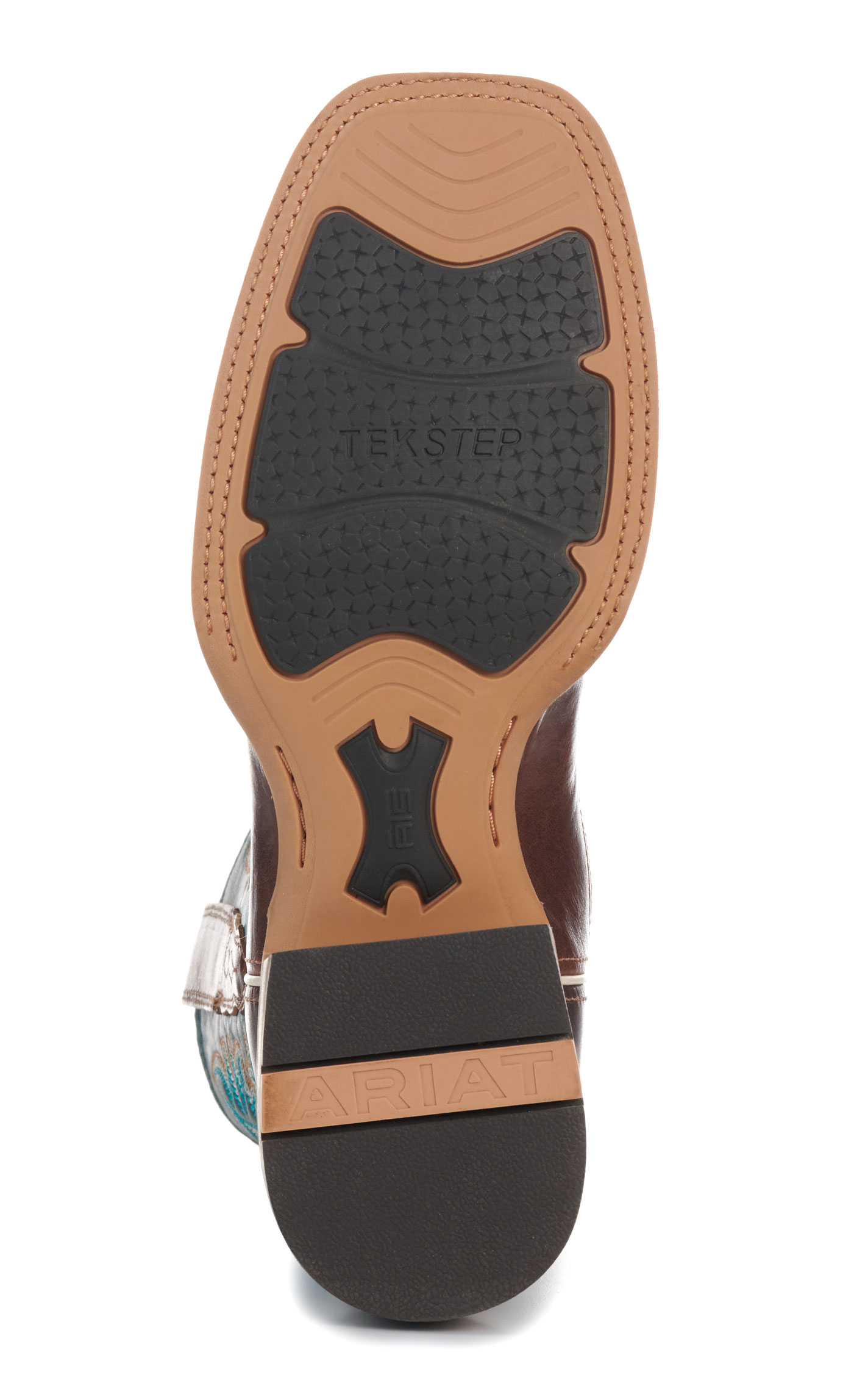 Ariat Men's Espresso Scuba Blue TekStep Wide Square Toe Cowboy Boots - Image 1
