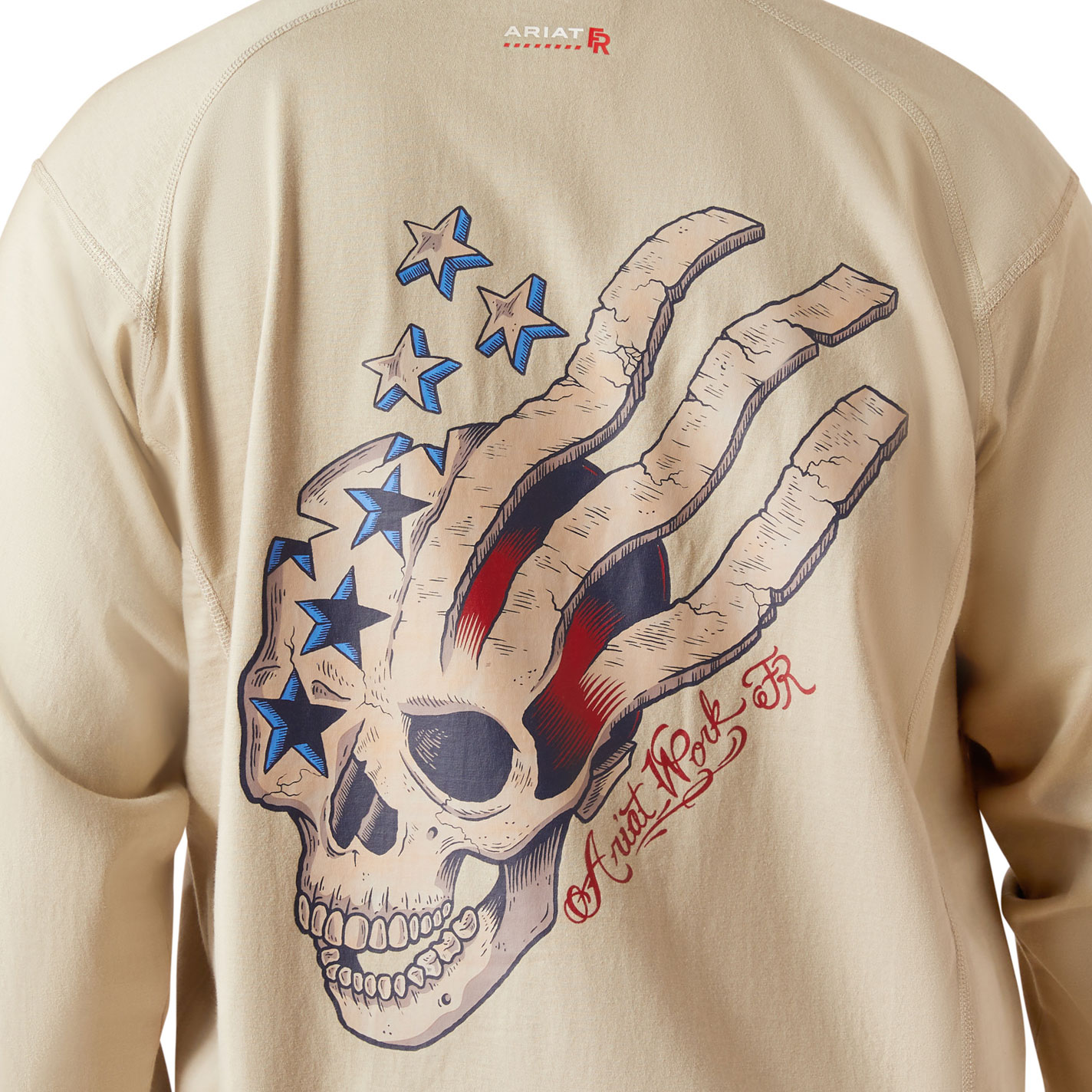 Ariat Men's Fossil American Scream Graphic FR T-Shirt - Image 3