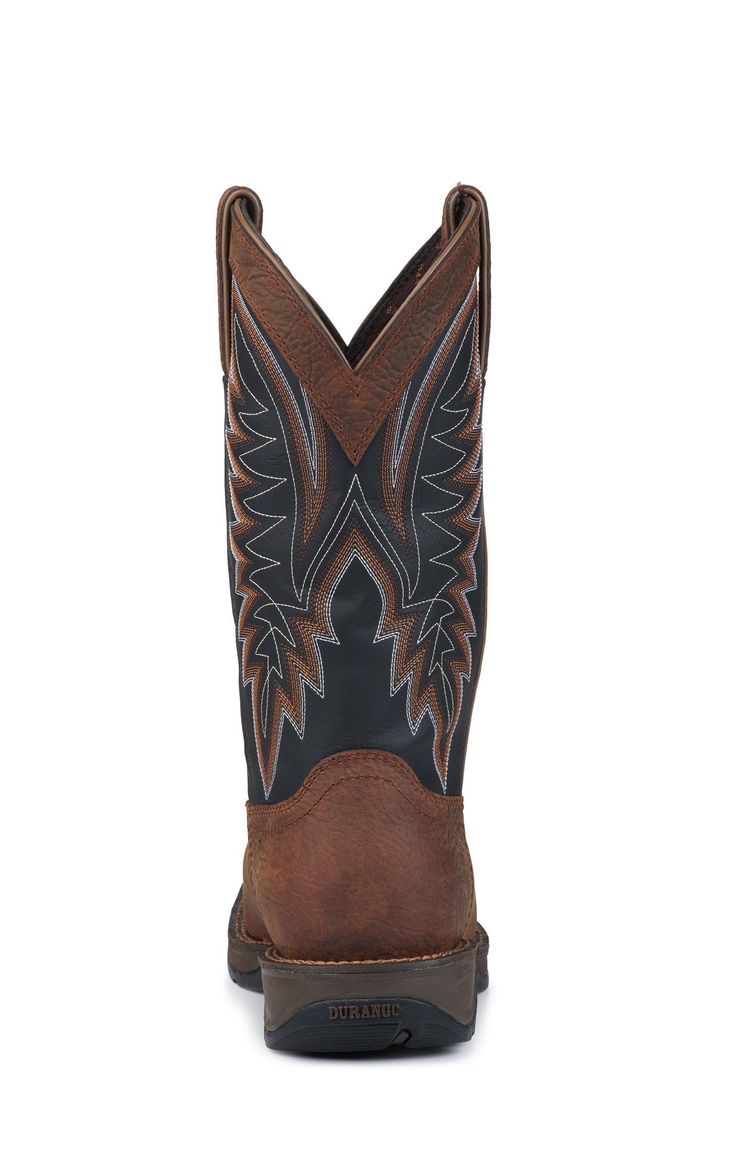 Durango Men's Rebel Brown and Black Waterproof Square Steel Toe Work Boots - Image 1