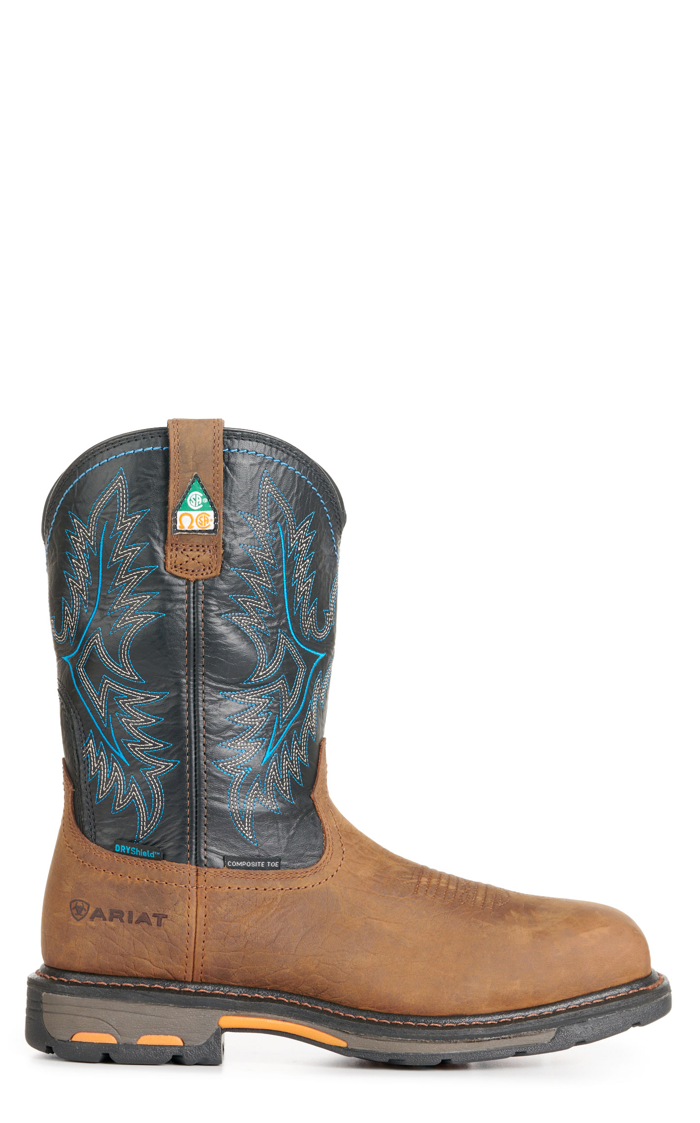 Ariat Men's WorkHog CSA Brown and Black Waterproof Square Composite Toe Work Boots - Image 1