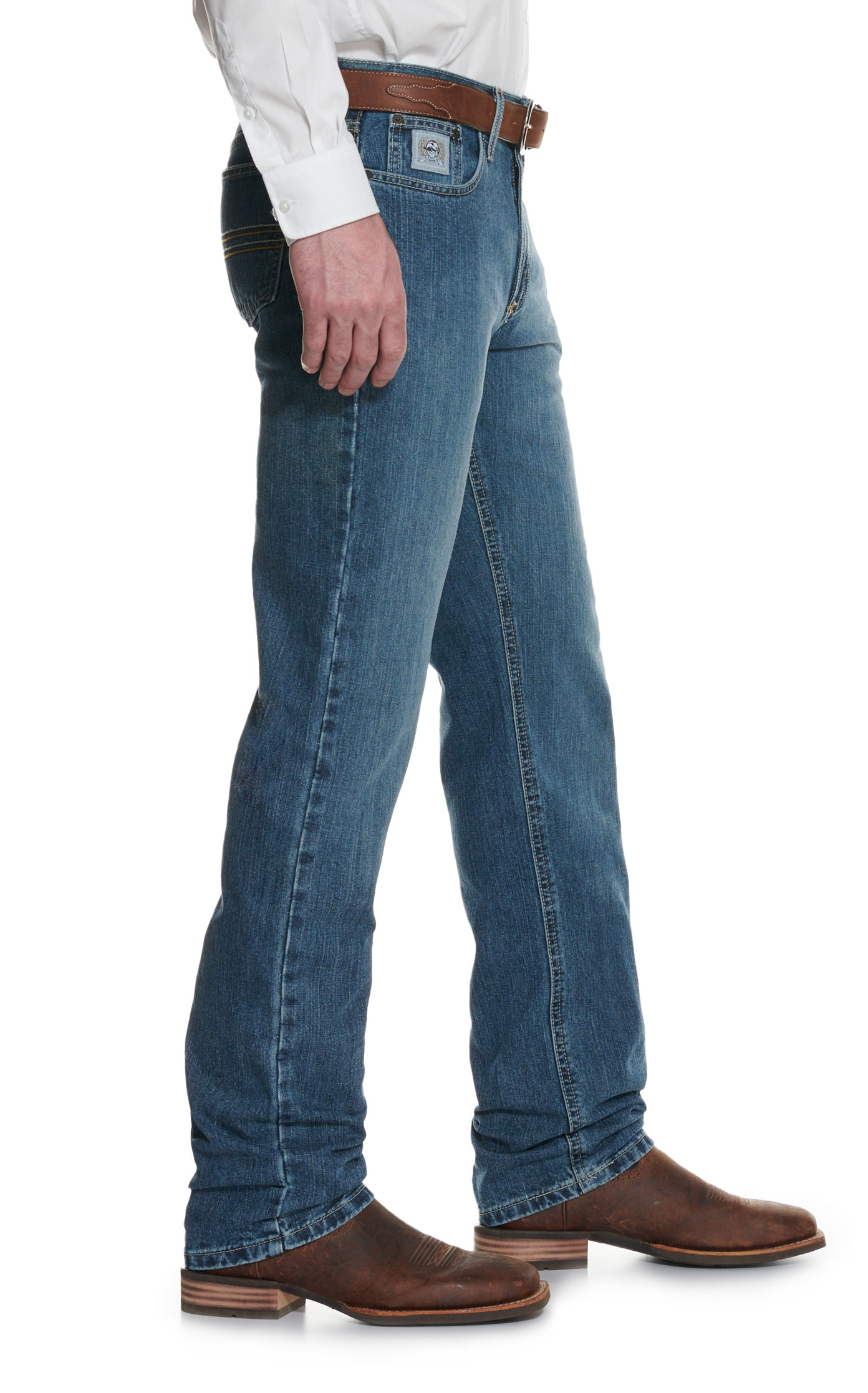 Cinch Men's Silver Label Medium Stonewash Slim Fit Straight Leg Jean - Image 1