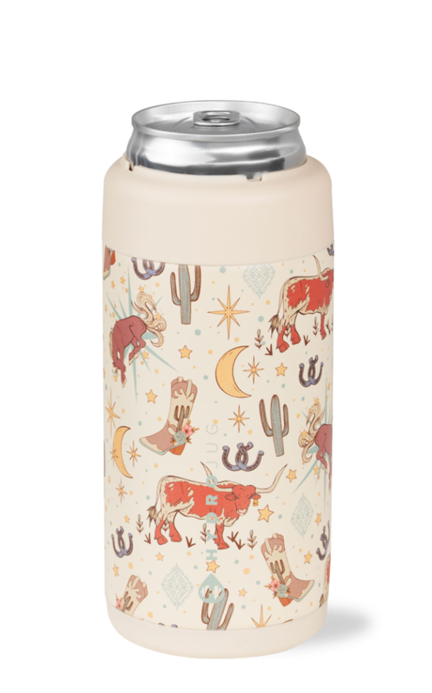 HydroJug Rodeo Print 12 oz Slim Can Cooler - Image 1