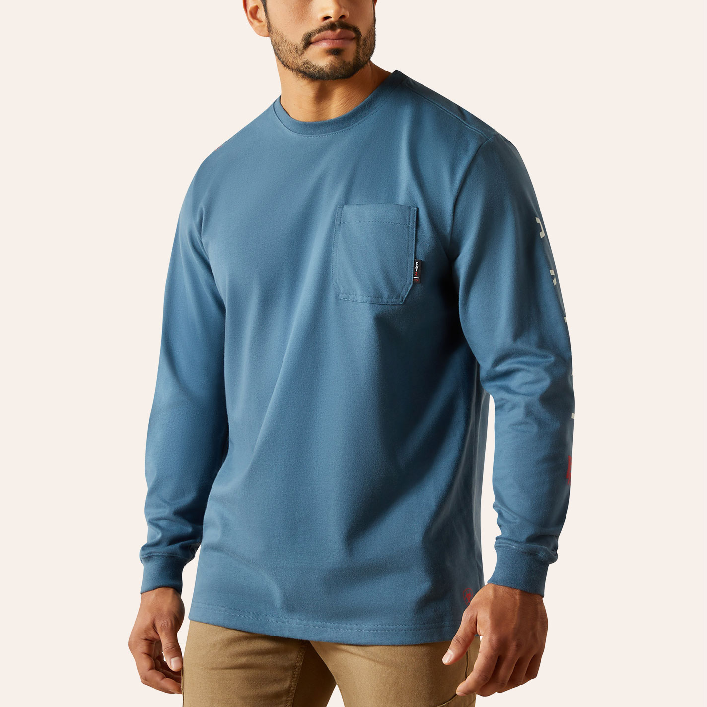 Ariat Men's Orion Blue FR Hardhead Graphic T-Shirt - Image 1