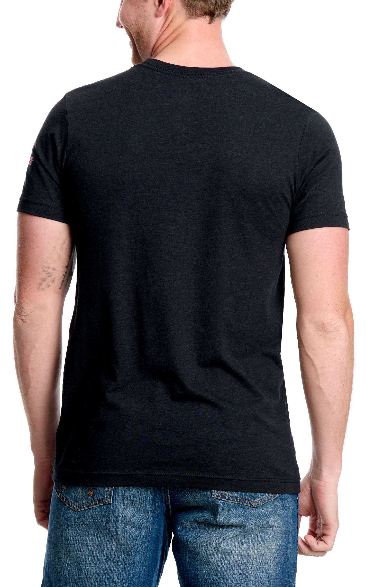 Red Dirt Hat Co. Men's Black Thunderbird Logo Graphic T-Shirt - Image 1
