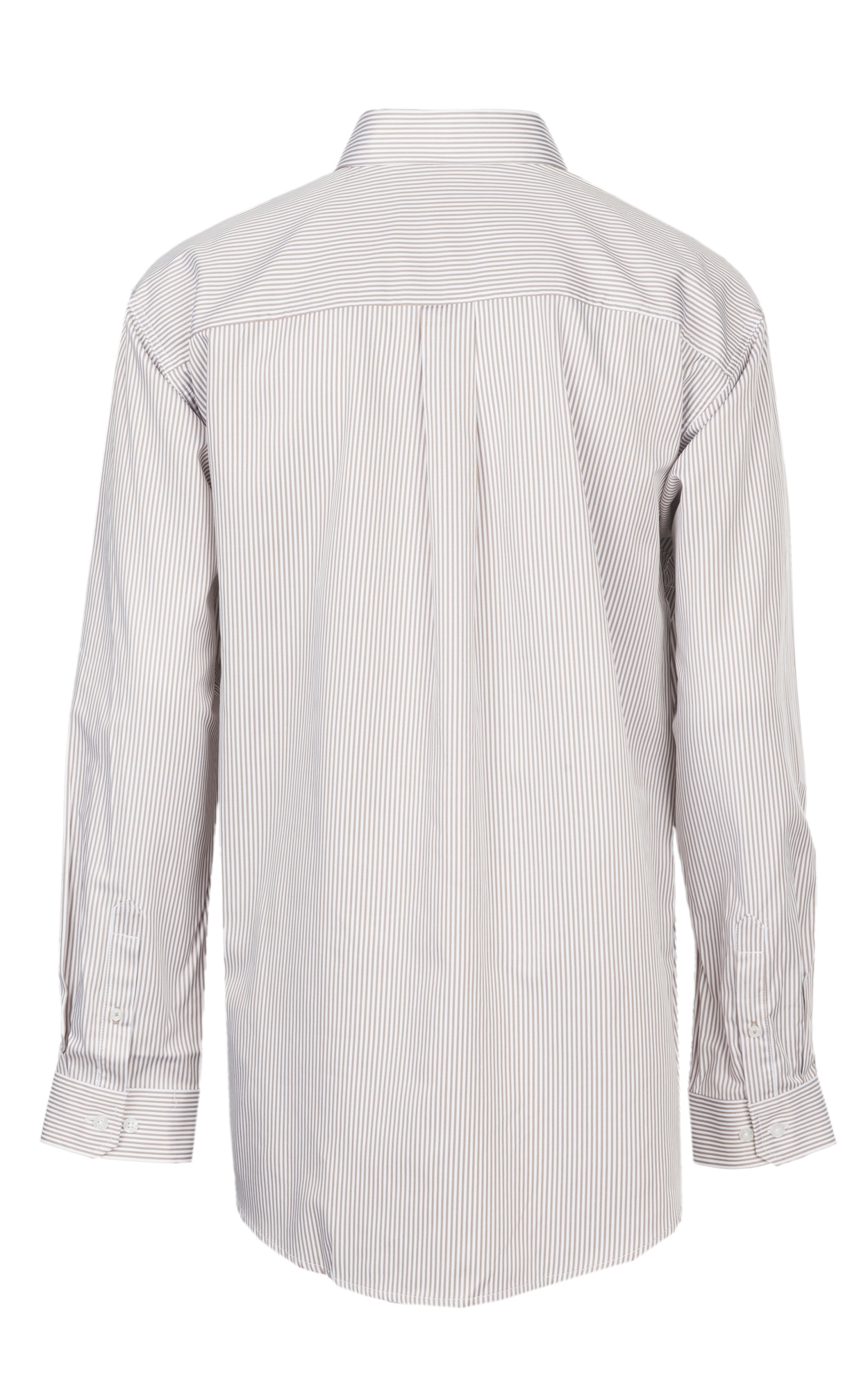 Cinch Men's Khaki & White TENCEL™ Striped Print Western Shirt - Image 1