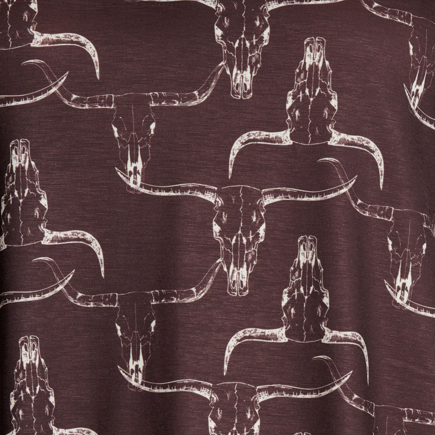 Cowgirl Hardware Women's Dark Chocolate Skull Print Top - Image 3