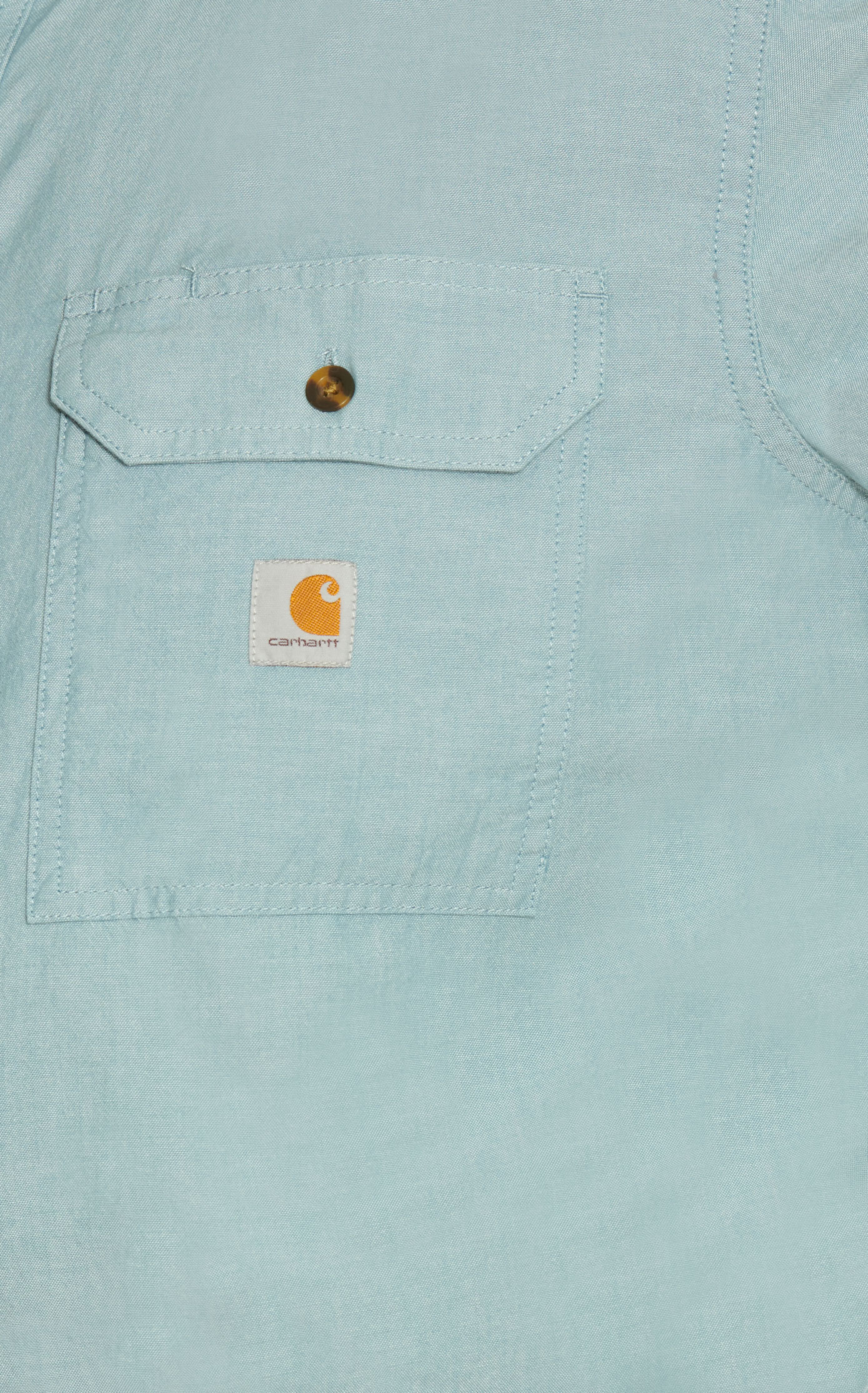 Carhartt Men's Loose Fit Midweight Ceil Blue Chambray Long Sleeve Shirt - Image 1