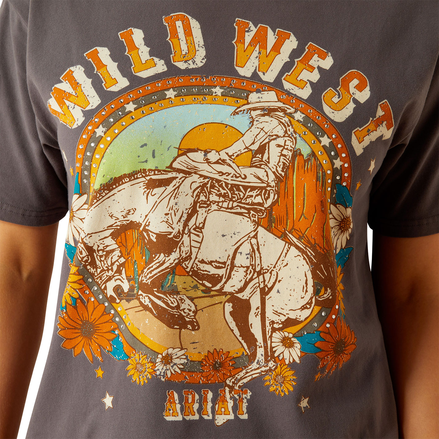 Ariat Women's Thunderstorm Retro Rodeo Graphic T-Shirt - Image 2