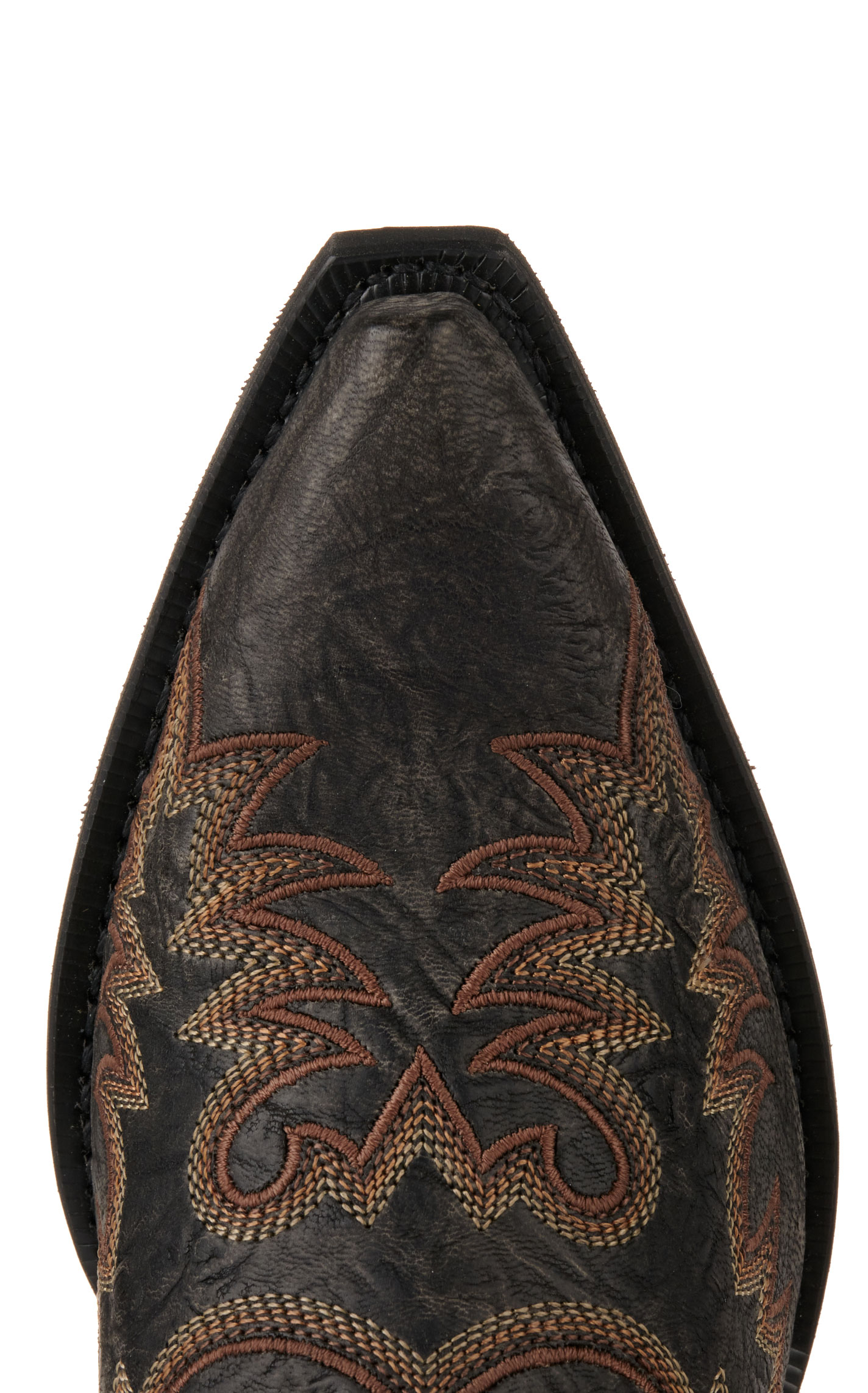 Laredo Men's Kilpatrick Distressed Gray Snip Toe Cowboy Boots - Image 1