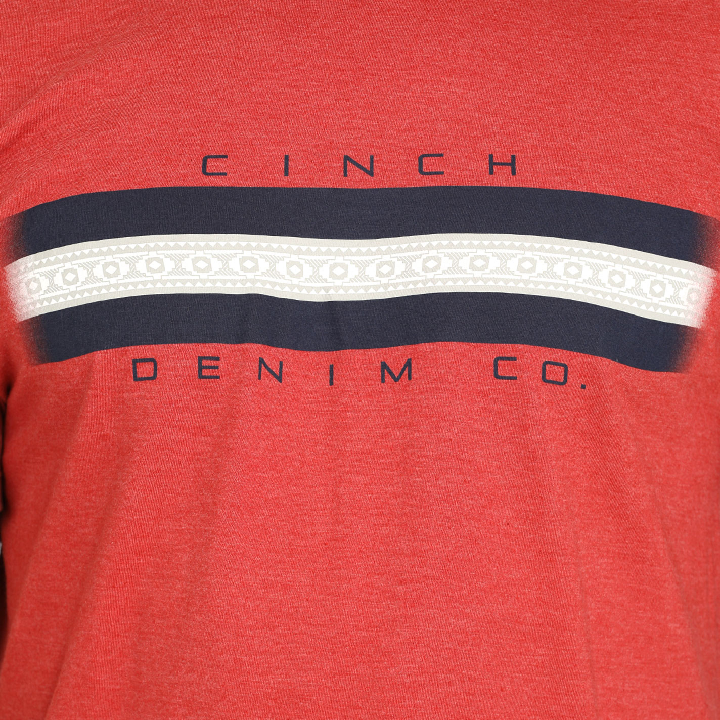 Cinch Men's Red Cinch Denim Co Graphic T-Shirt - Image 1