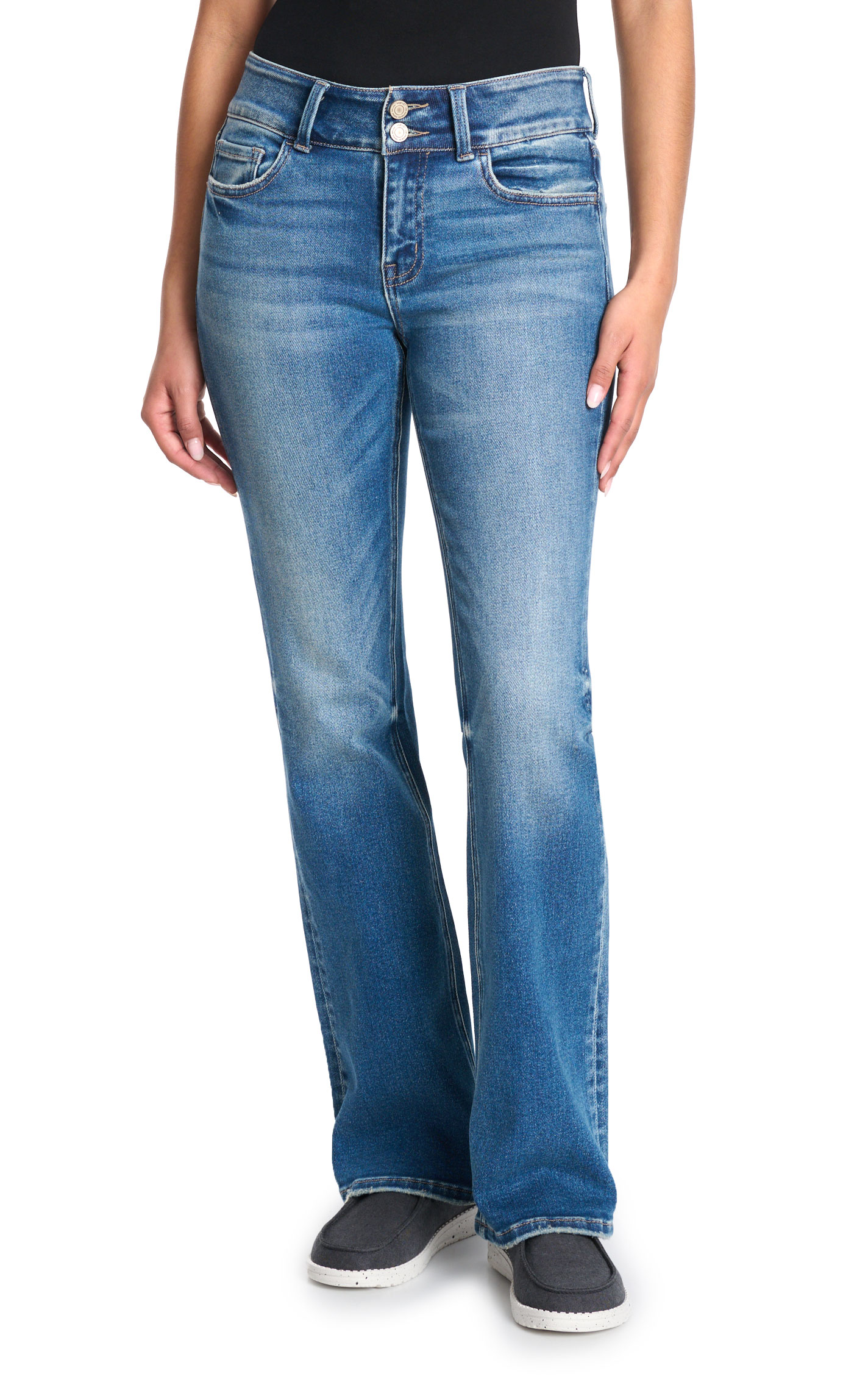 Vervet Women's Miranda Medium Wash Boot Cut Jeans - Image 1