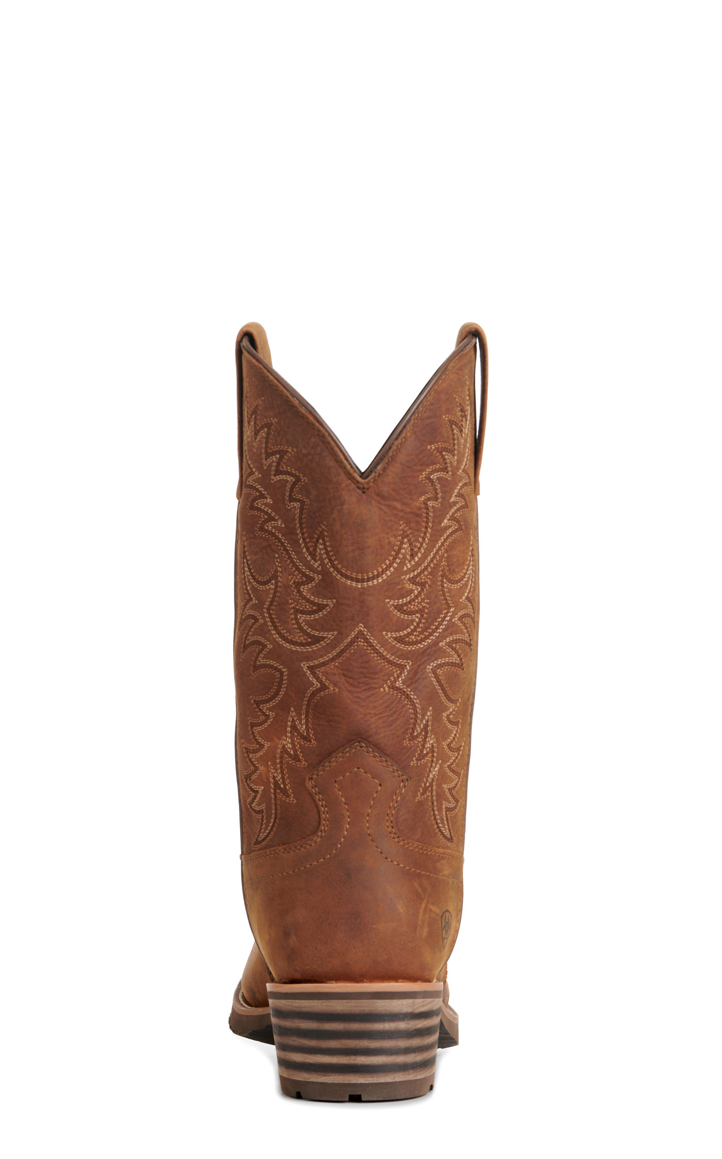 Ariat Men's Hybrid Roughstock Brown Waterproof Square Toe Cowboy Boots - Image 1