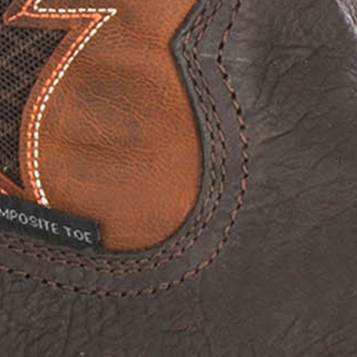 Ariat Men's Intrepid Brown and Orange VentTEK Square Composite Toe Work Boot - Image 1