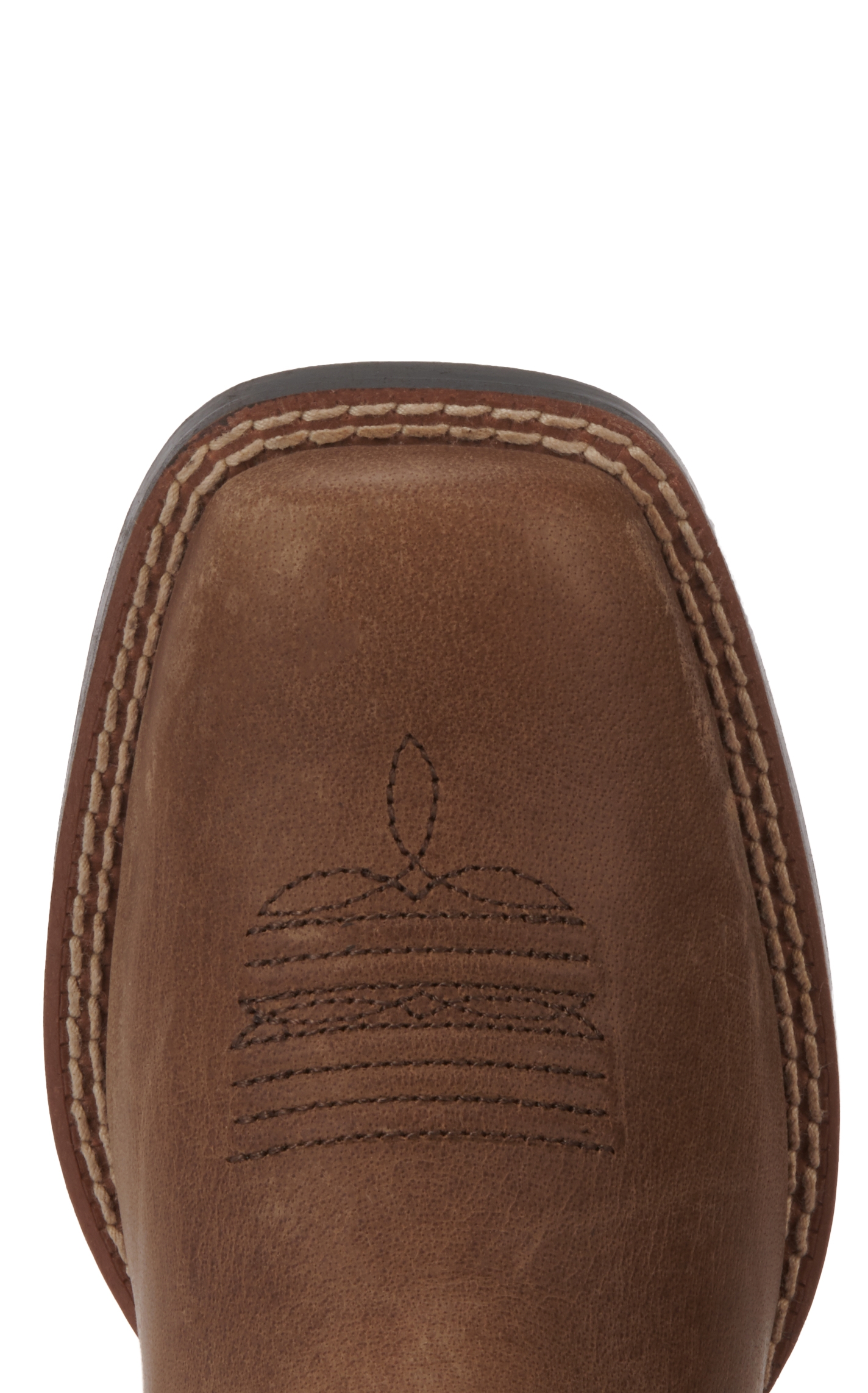 Ariat Youth Patriot 2.0 Weathered Tan with Flag Embroidery Square Toe Cowboy Boots - Image 1