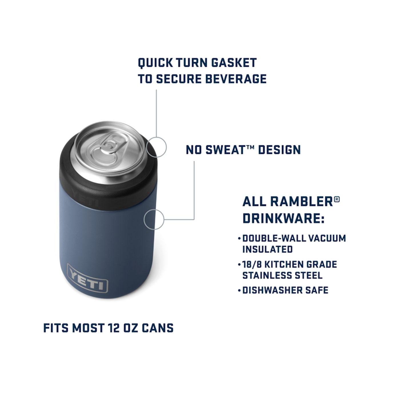 Yeti Rambler 12 Oz Colster® Black Forest Green Can Cooler - Image 1