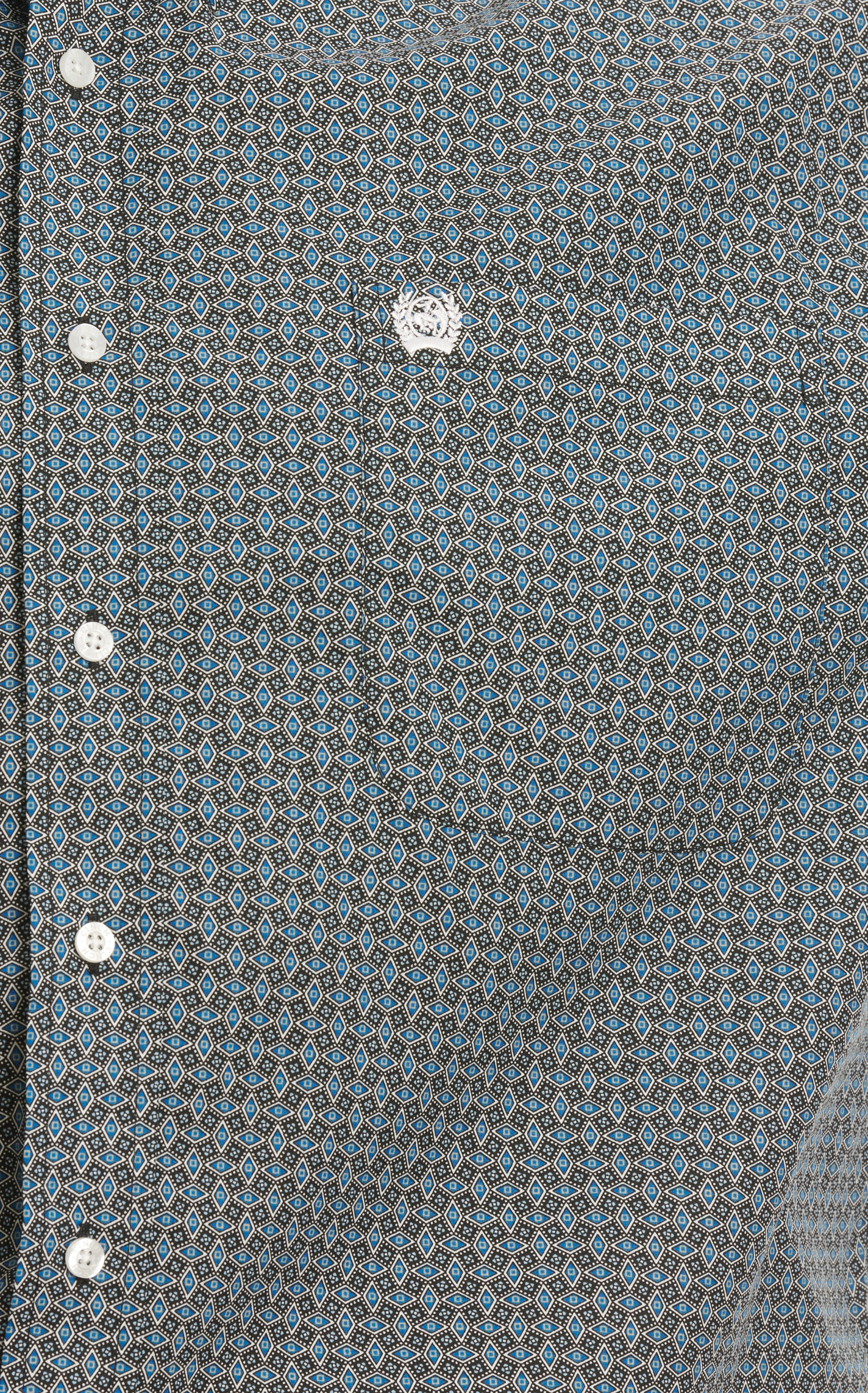 Cinch Men's Blue & Black Geo Print Western Shirt - Image 1