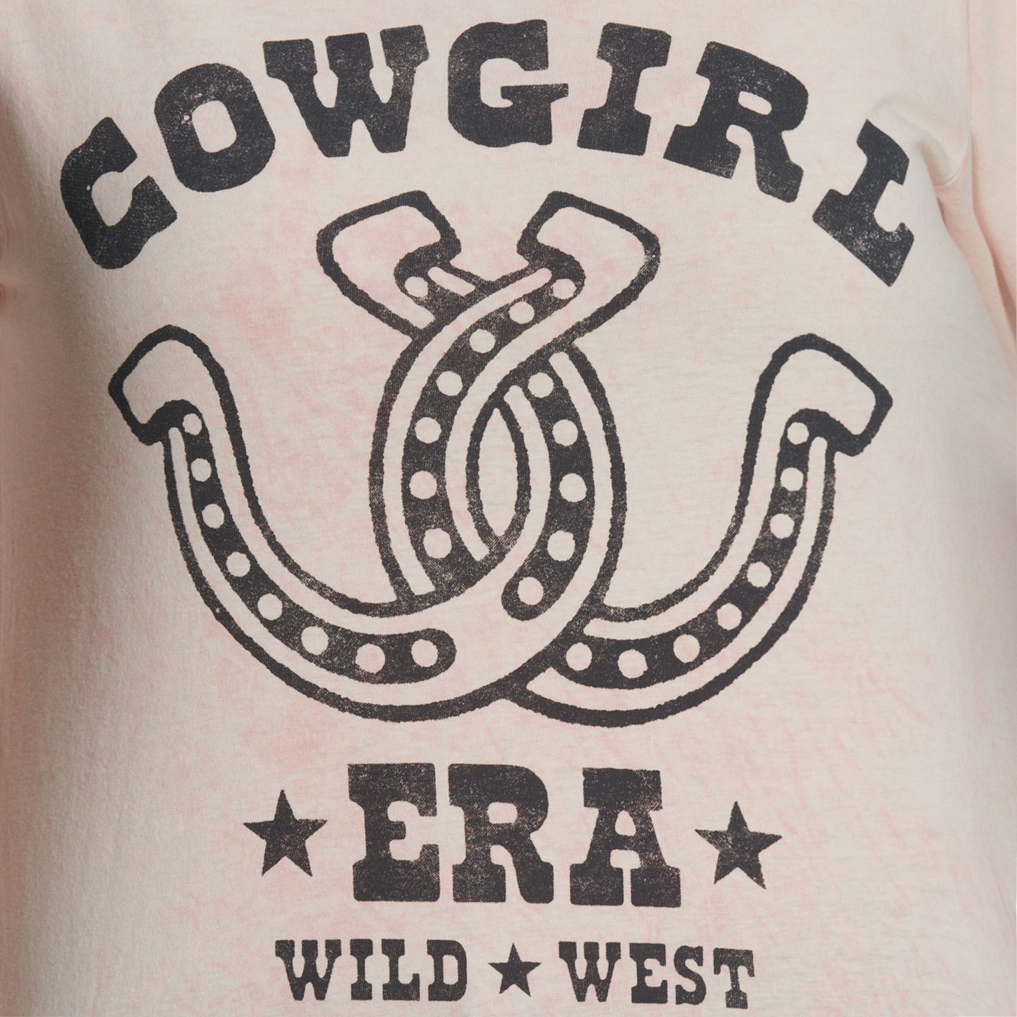 Lotus Fashion Women's Pink Cowgirl Era Graphic T-Shirt - Image 1