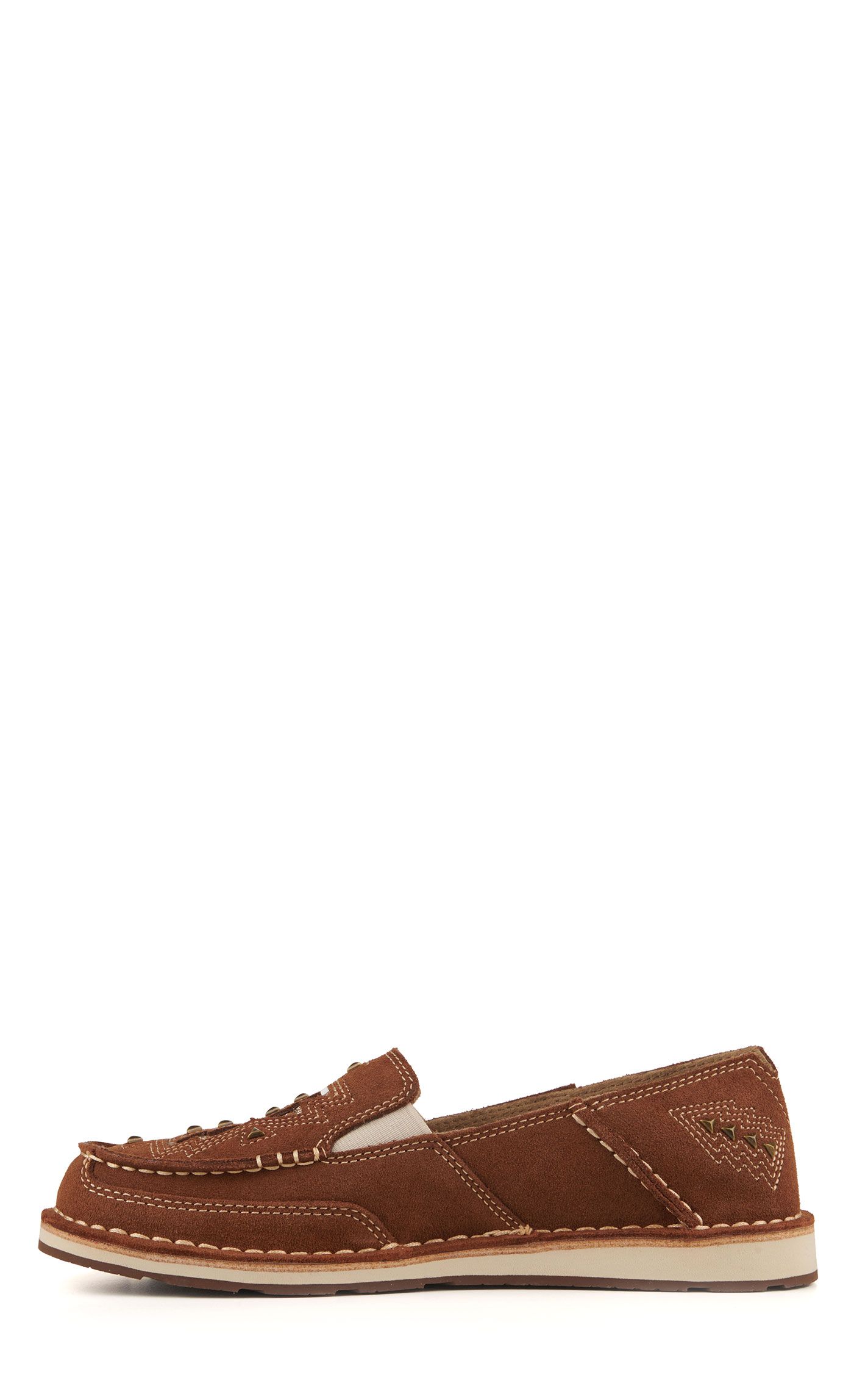 Ariat Women's Cruiser Ginger Suede with Gold Glitter Aztec Inlay Casual Shoes - Image 1