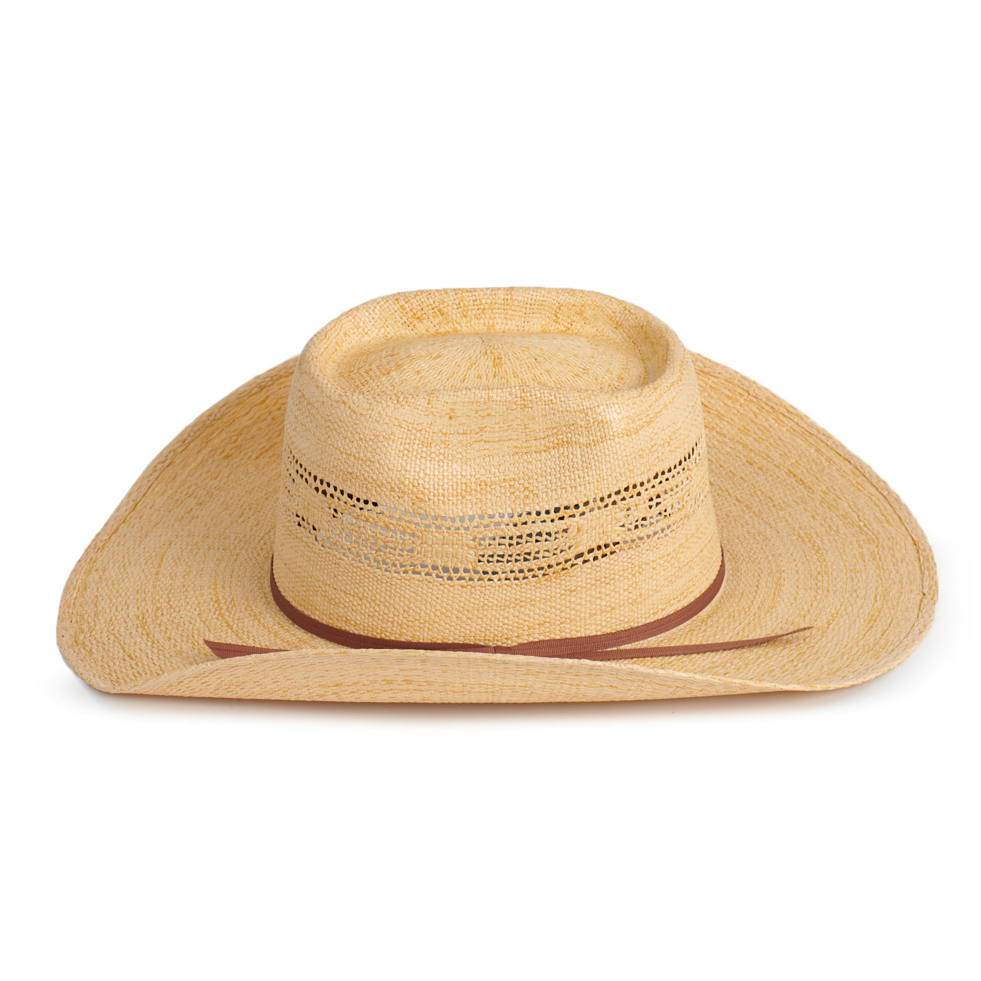 Twister Youth Rowdy Golden Tan Bangora Straw Hat - Image 1