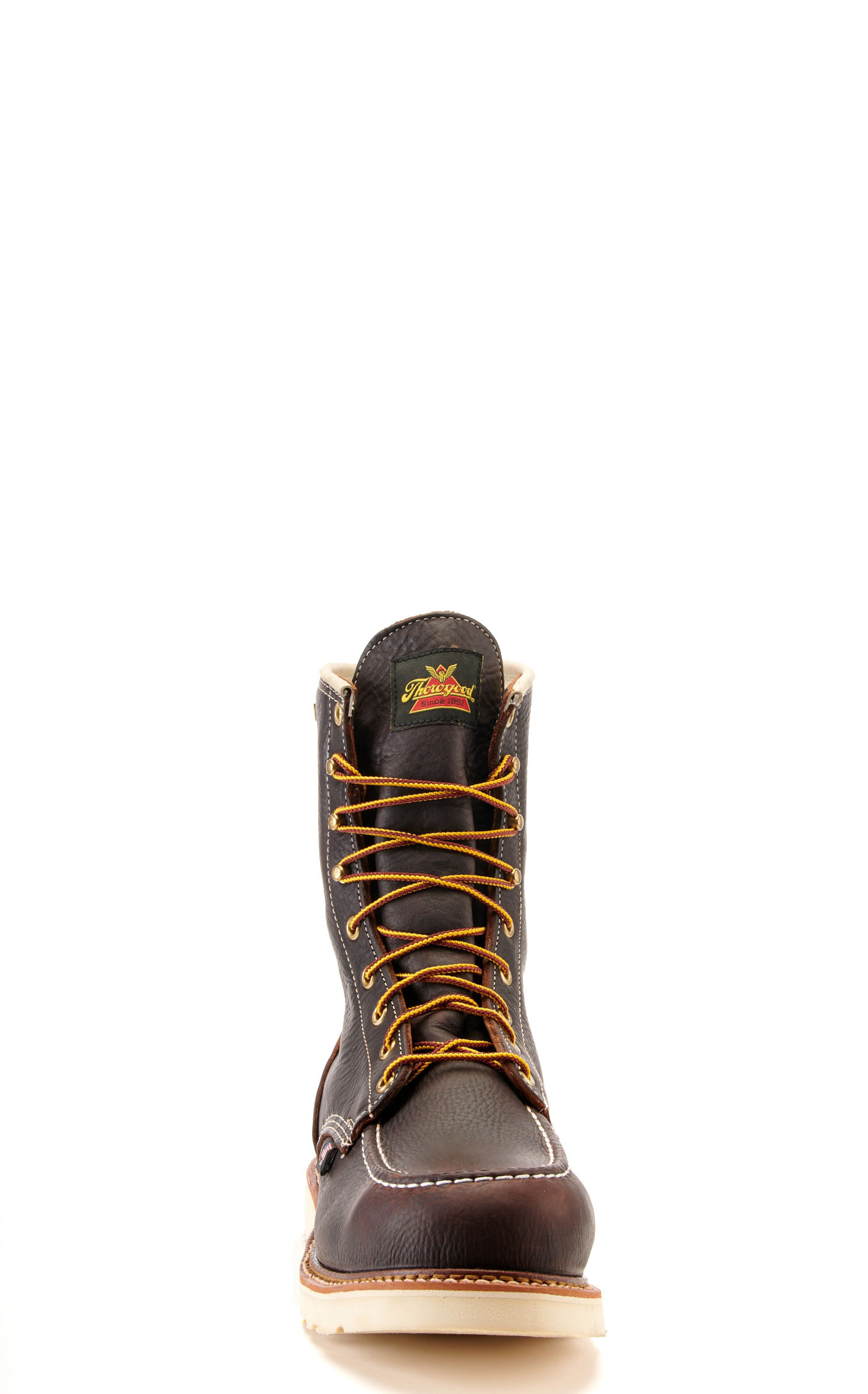 Thorogood Men's Dark Chocolate Waterproof Moc Steel Toe Lace Up Work Boot - Image 1