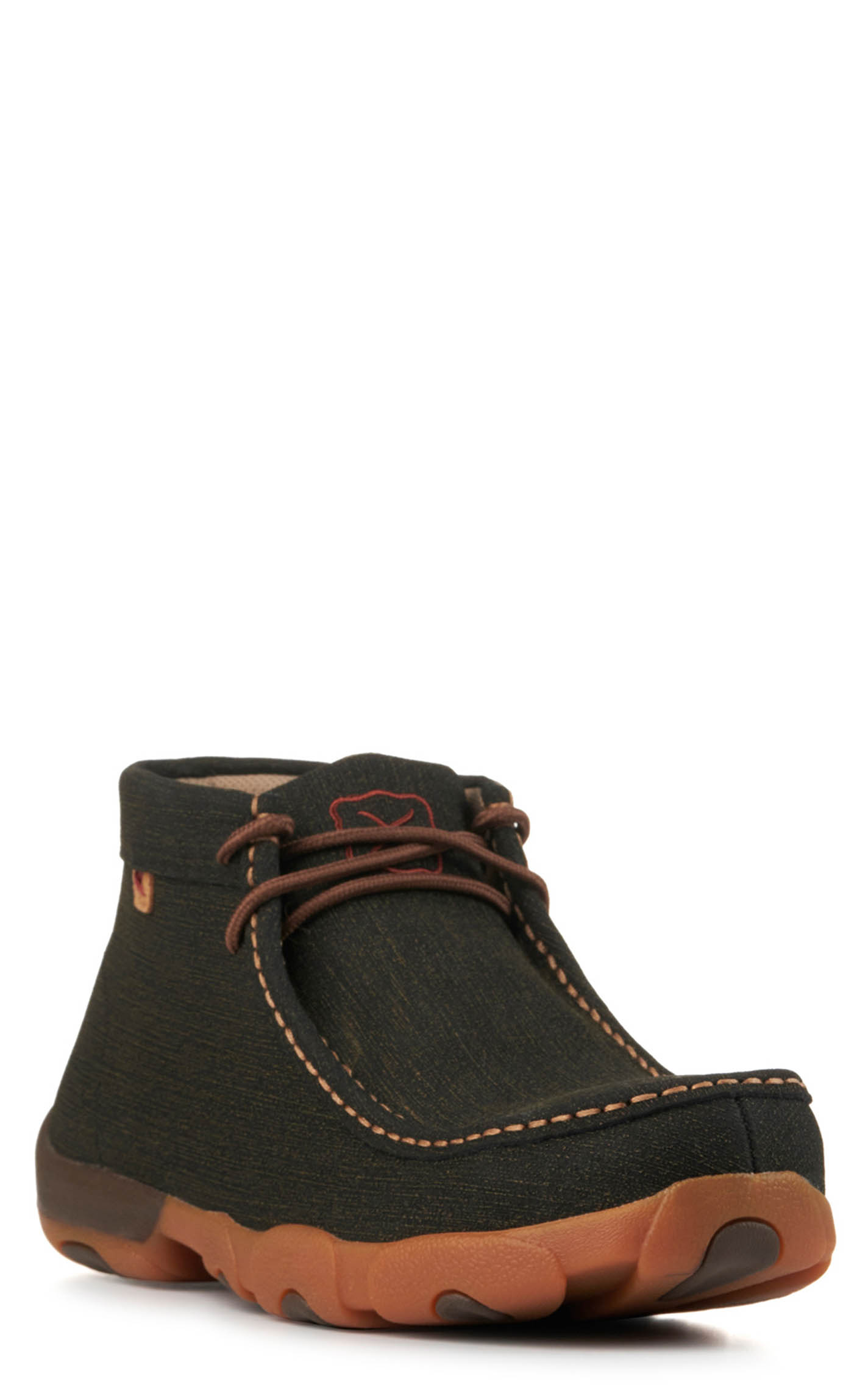 Twisted X Men's Charcoal Round Steel Toe Chuckka Driving Moc Work Shoe - Image 1