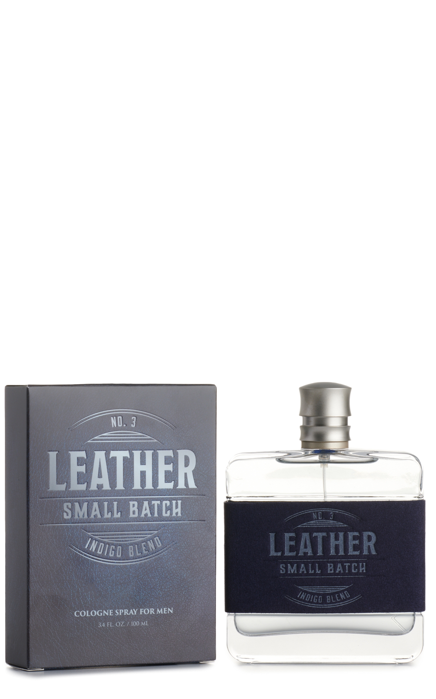 Men's Leather Small Batch No. 3 Indigo Blend Cologne - Image 1