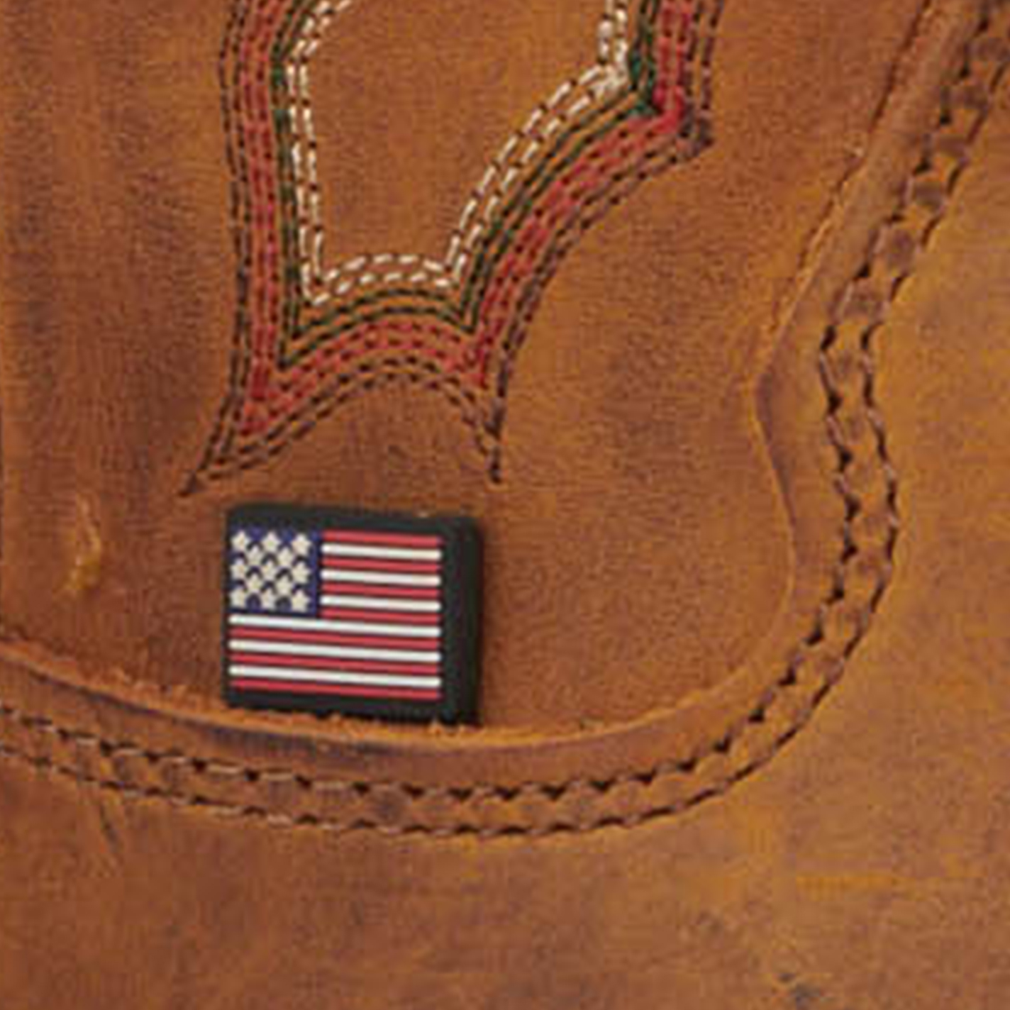 Double H Men's ICE Collection Old Town Folklore Brown Wide Square Toe Cowboy Boots - Image 1